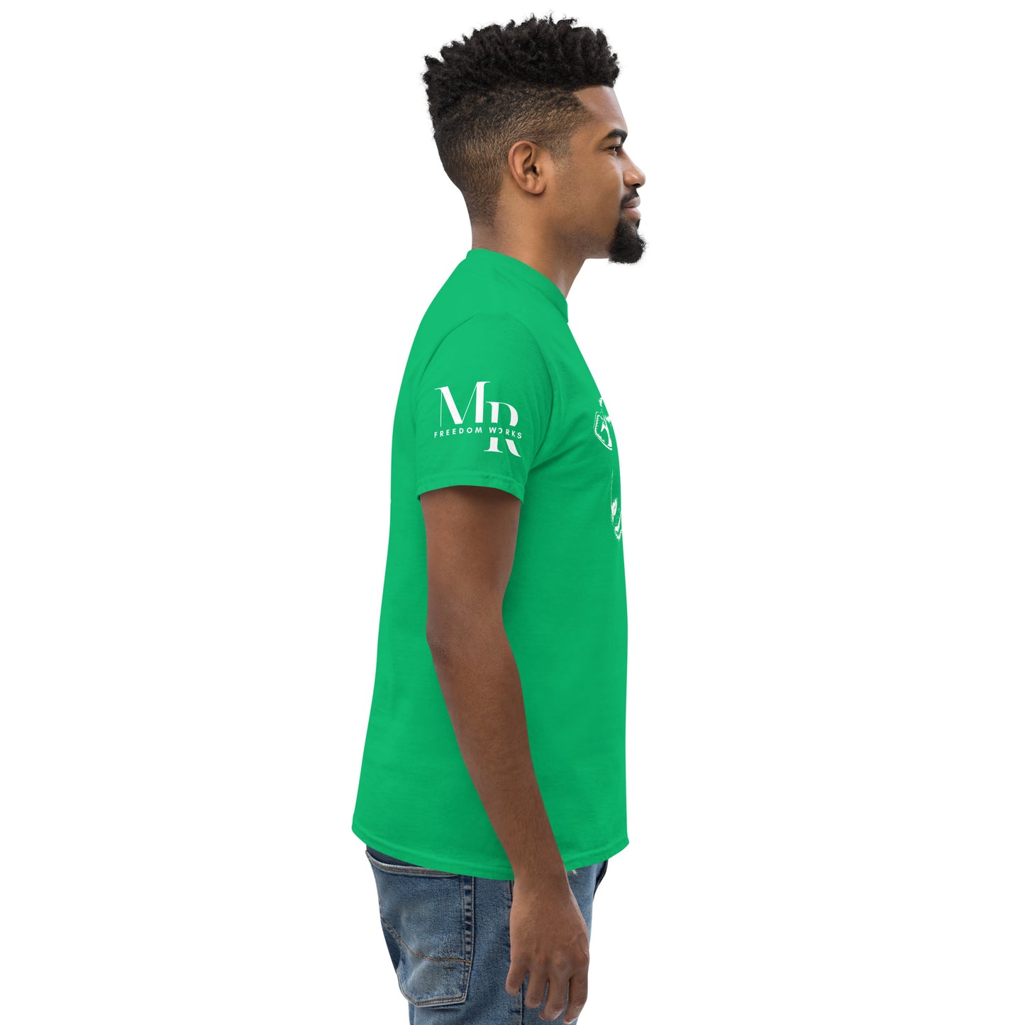 The Good Shepherd Men's classic tee W/White Print