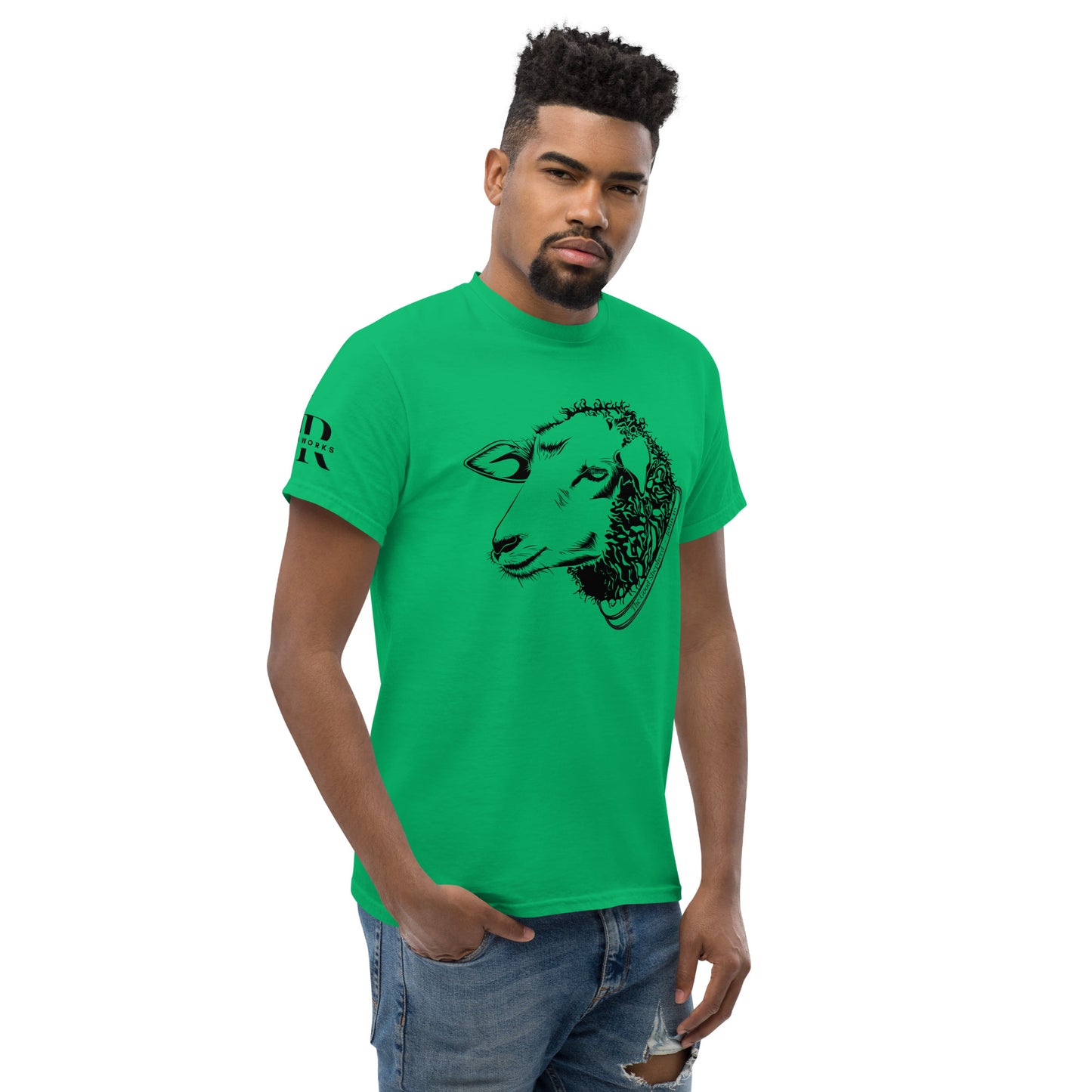 The Good Shepherd Men's classic tee W/Black Print
