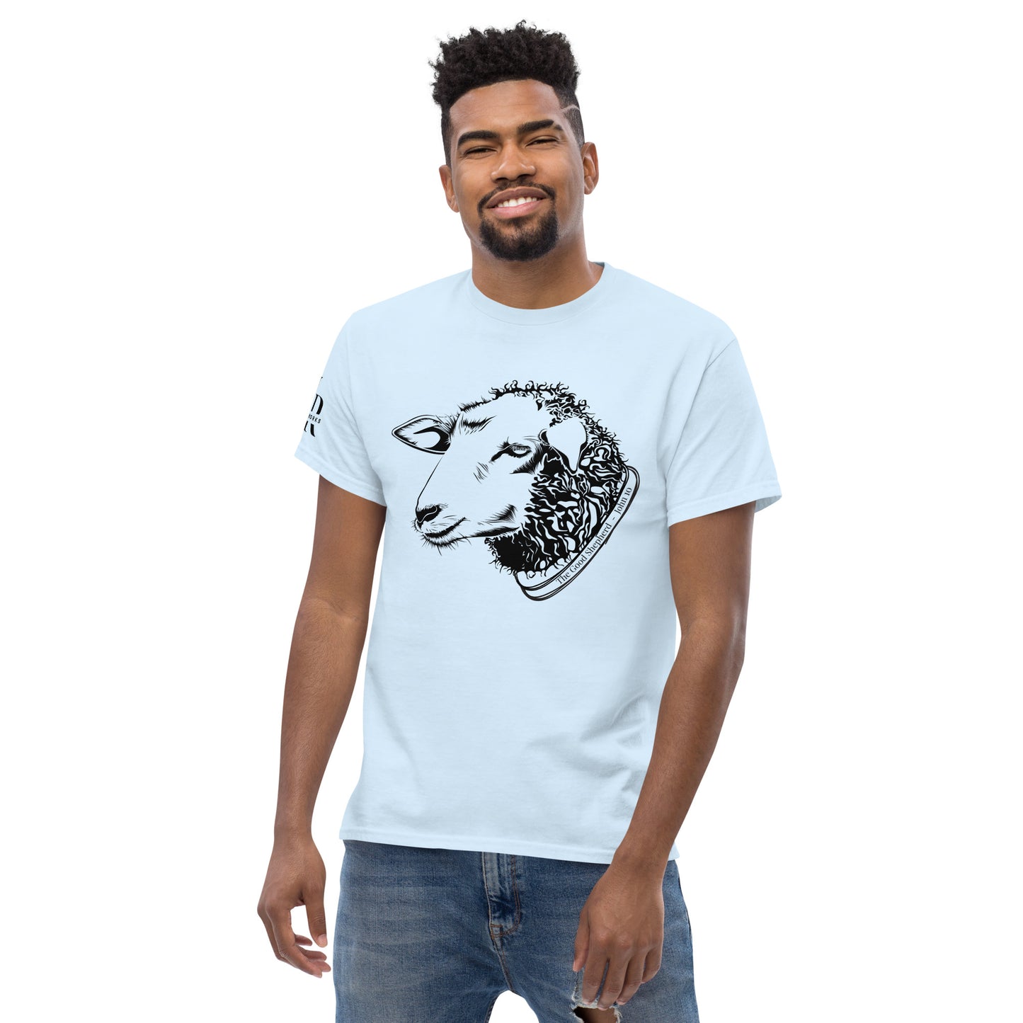 The Good Shepherd Men's classic tee W/Black Print