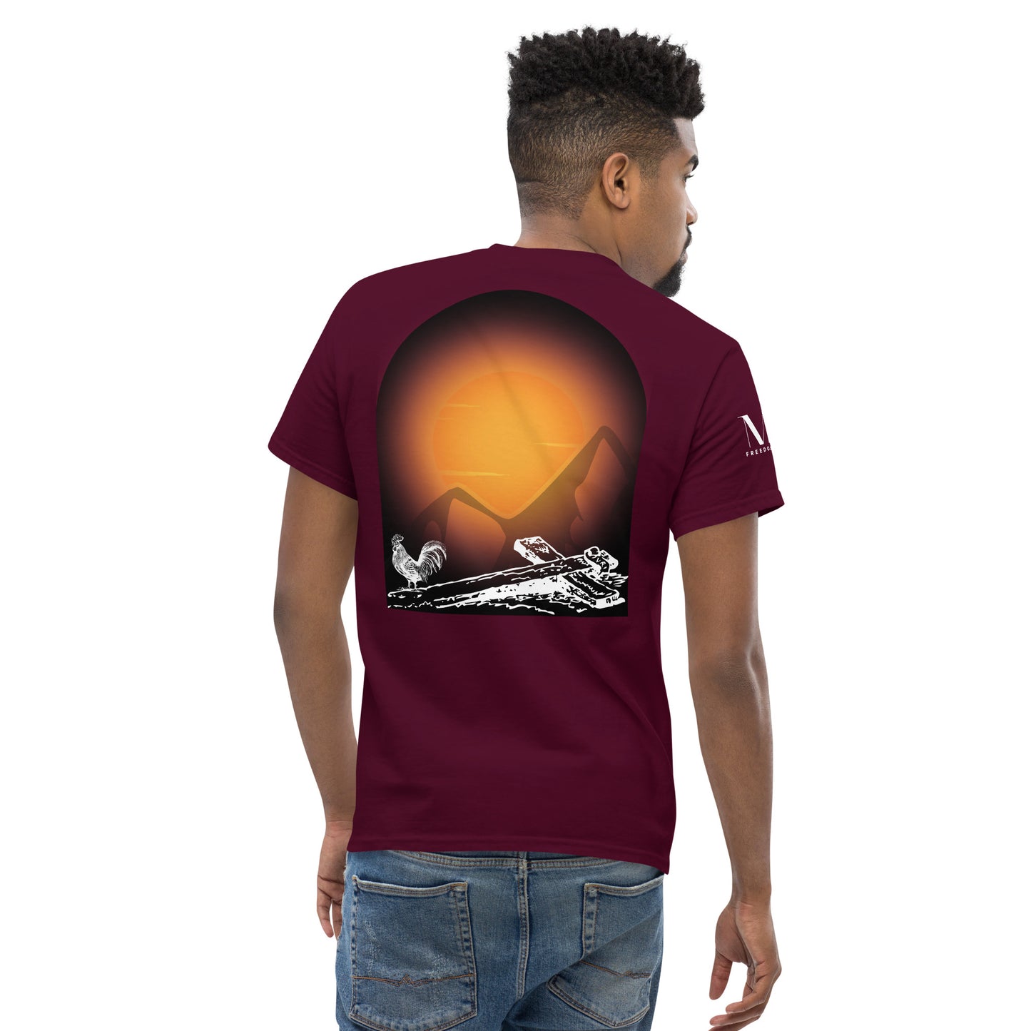 Jesus Died For You Men's classic tee W/White Print