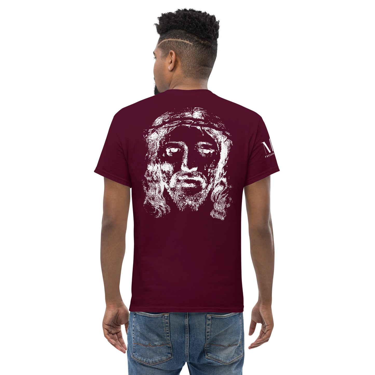 He's Got My Back Men's classic tee W/White Print