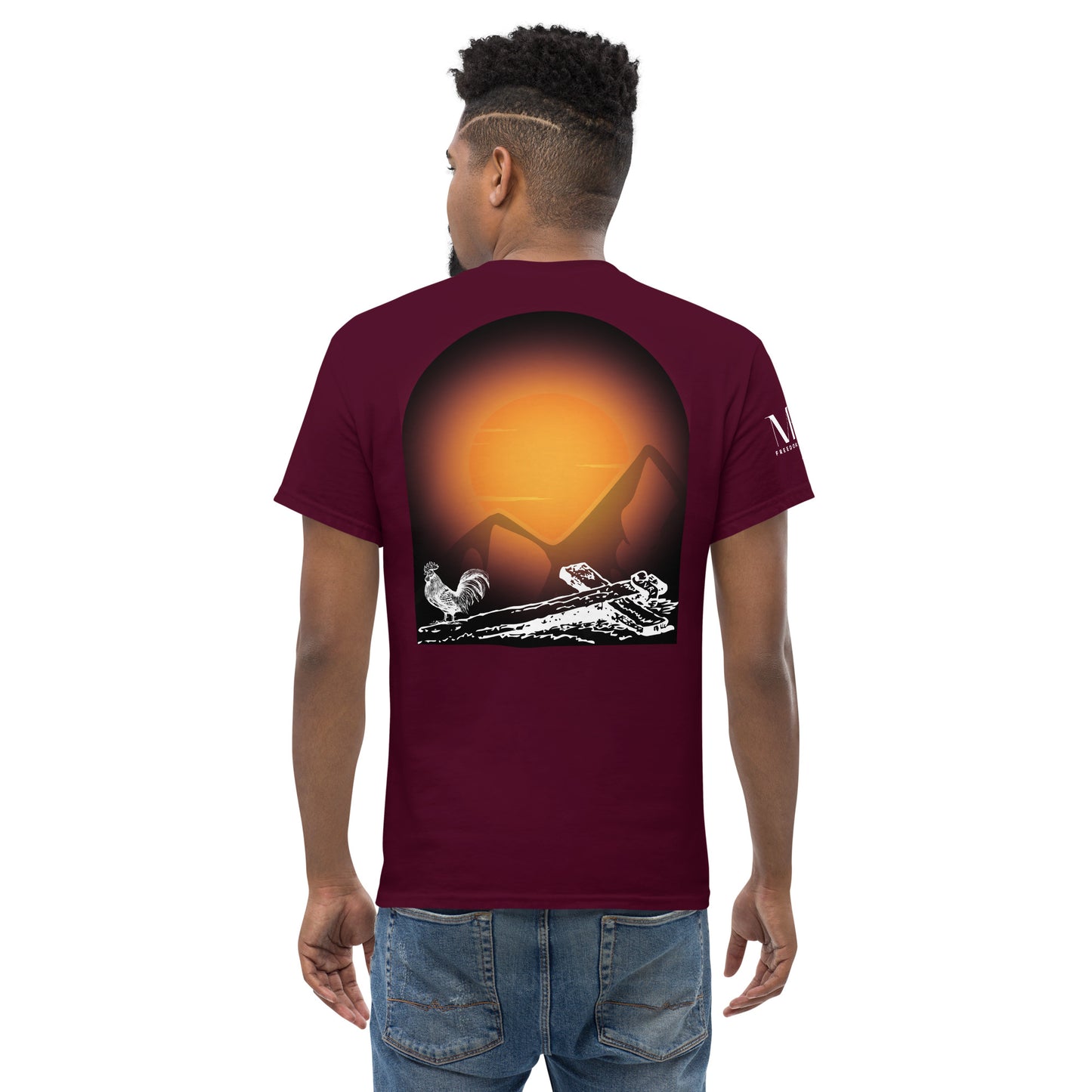 Jesus Died For You Men's classic tee W/White Print