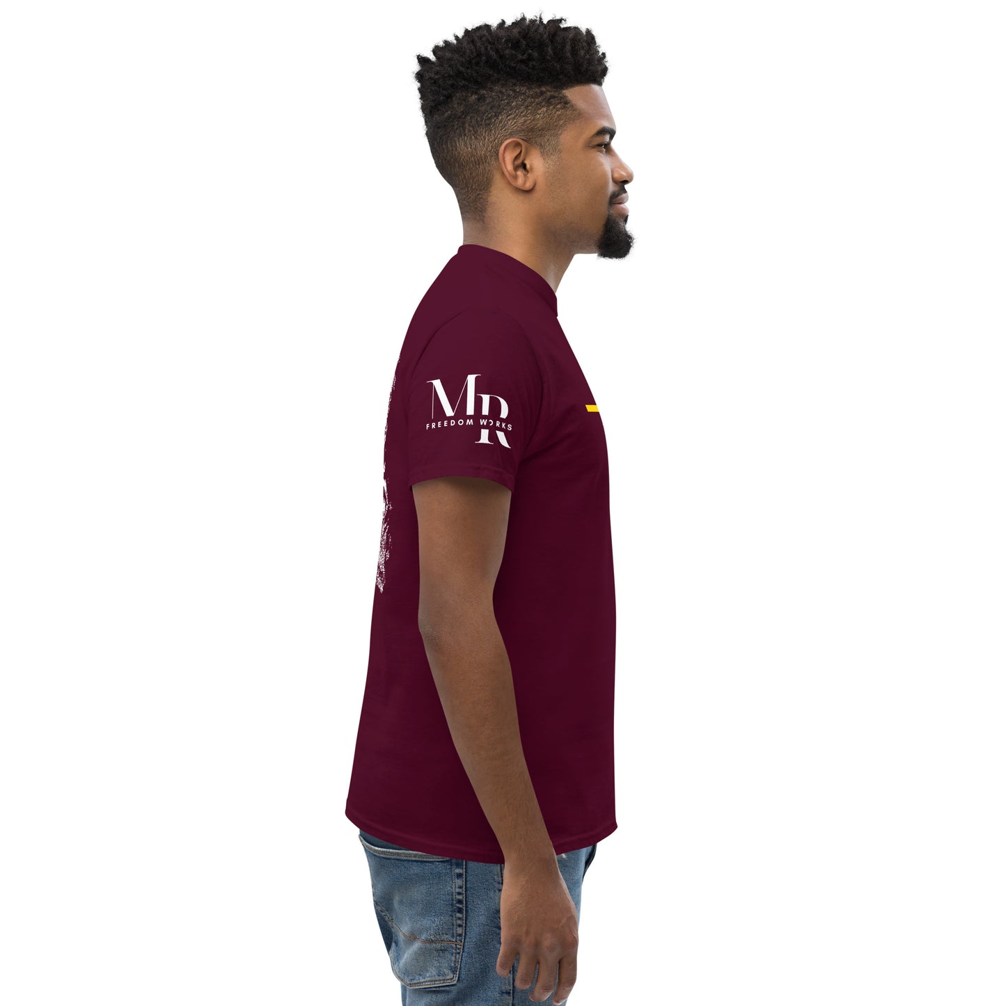He's Got My Back Men's classic tee W/White Print