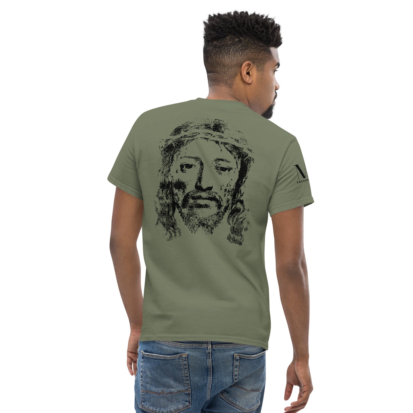 He's Got My Back Men's classic tee W/Black Print