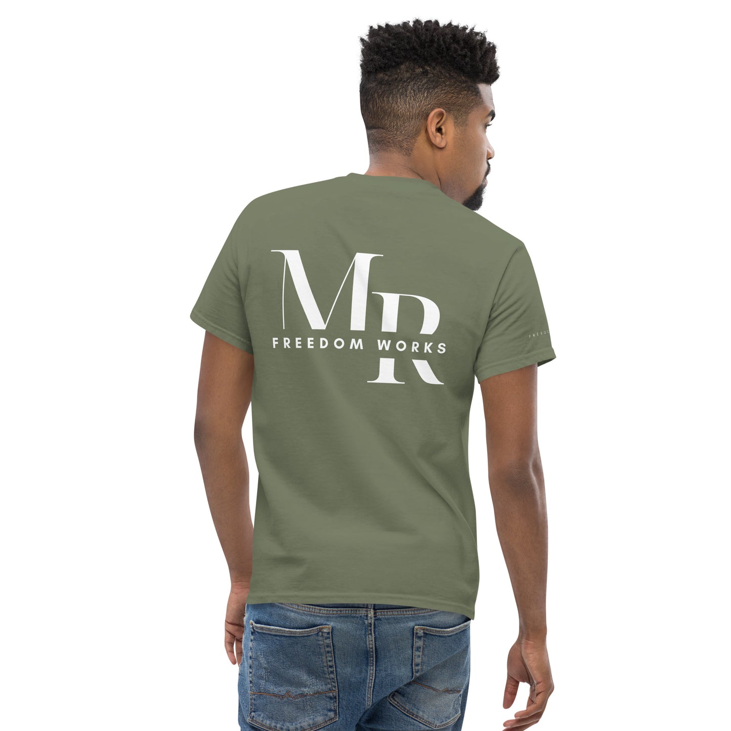 He Is Risen Men's classic tee W/White Print