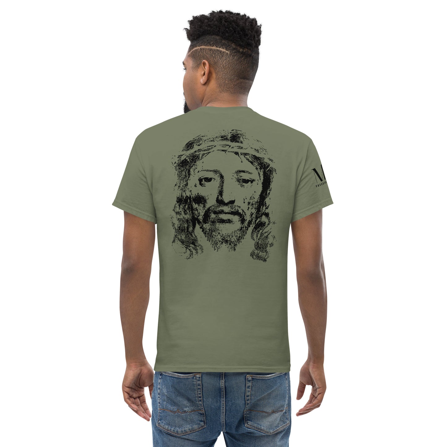 He's Got My Back Men's classic tee W/Black Print
