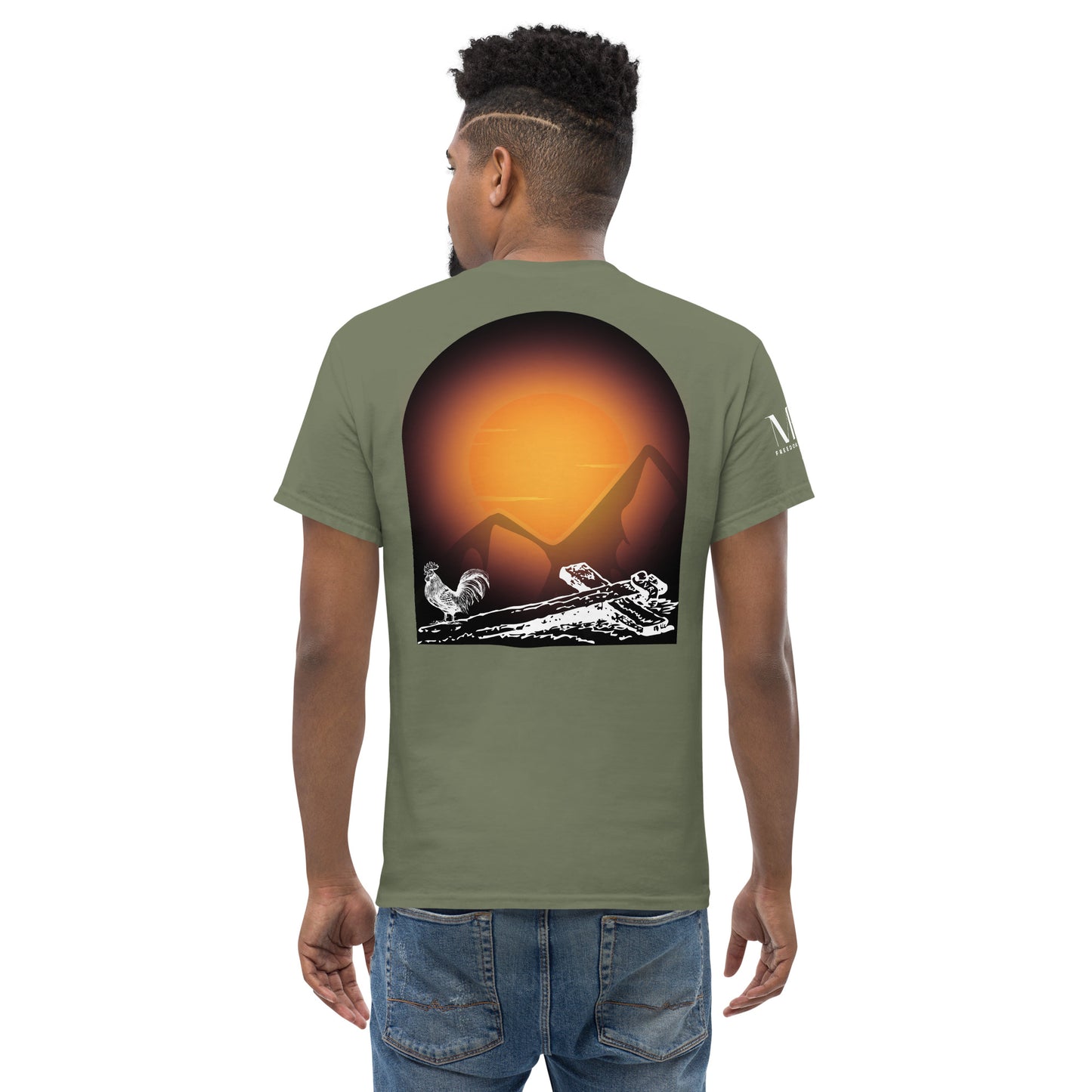 Jesus Died For You Men's classic tee W/White Print