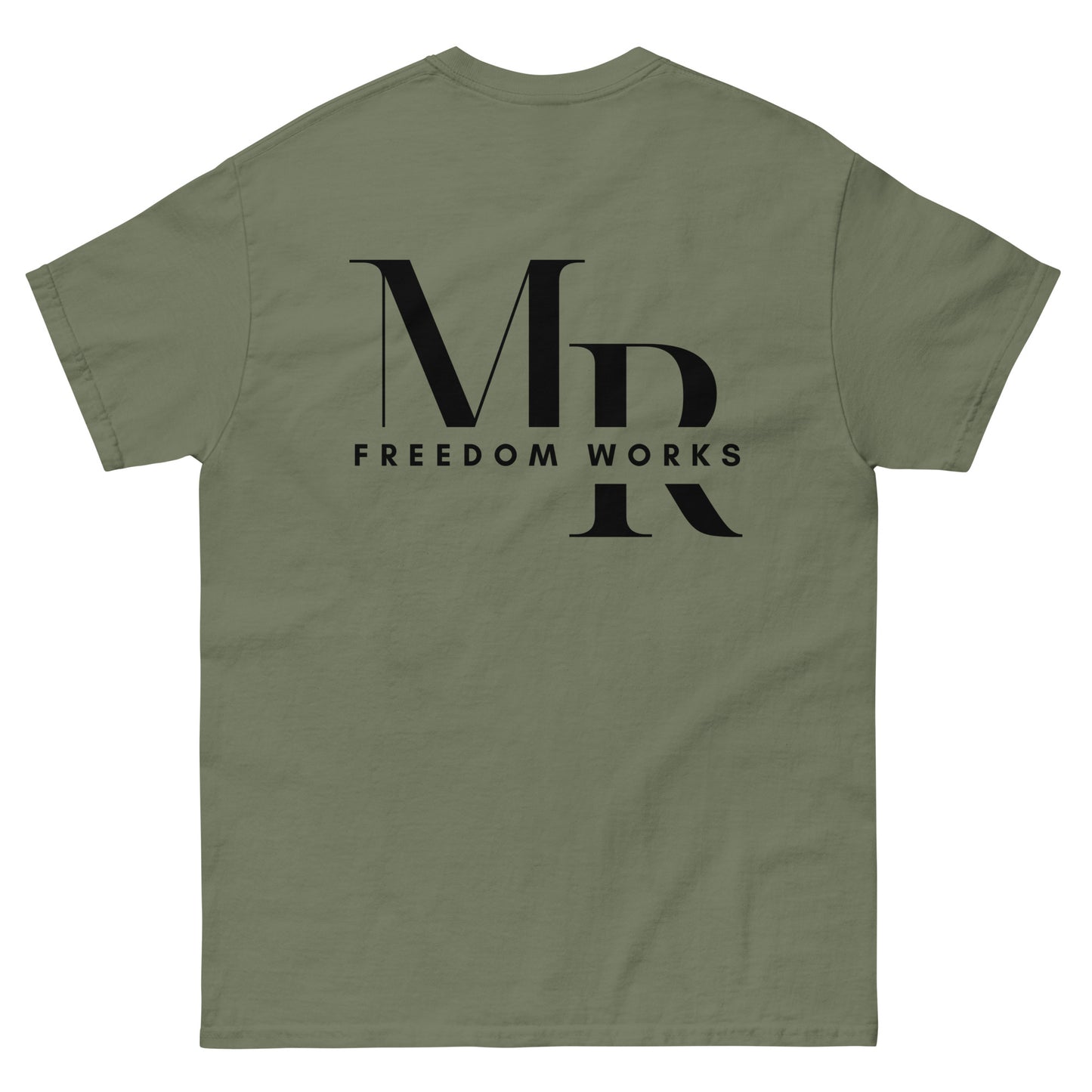 Heart Beats In Time Men's classic tee W/Black Print