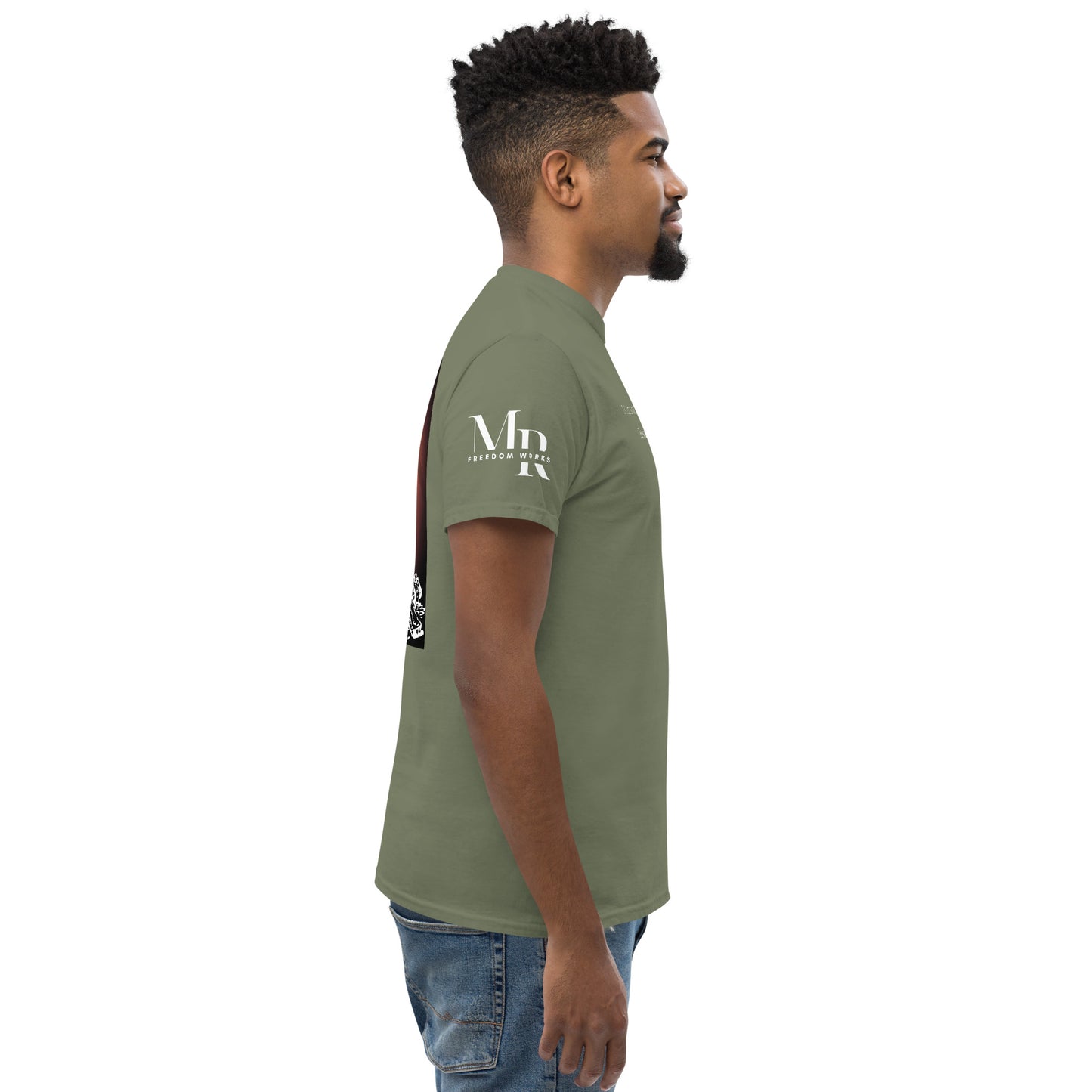 Jesus Died For You Men's classic tee W/White Print