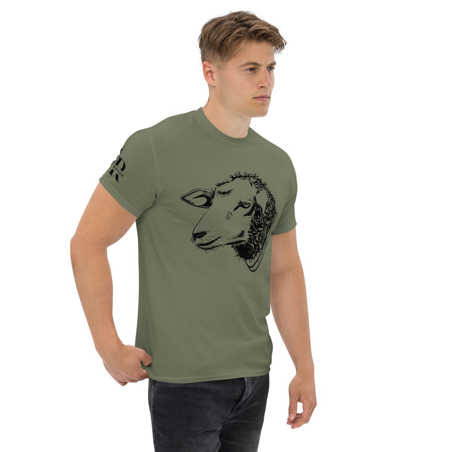 The Good Shepherd Men's classic tee W/Black Print