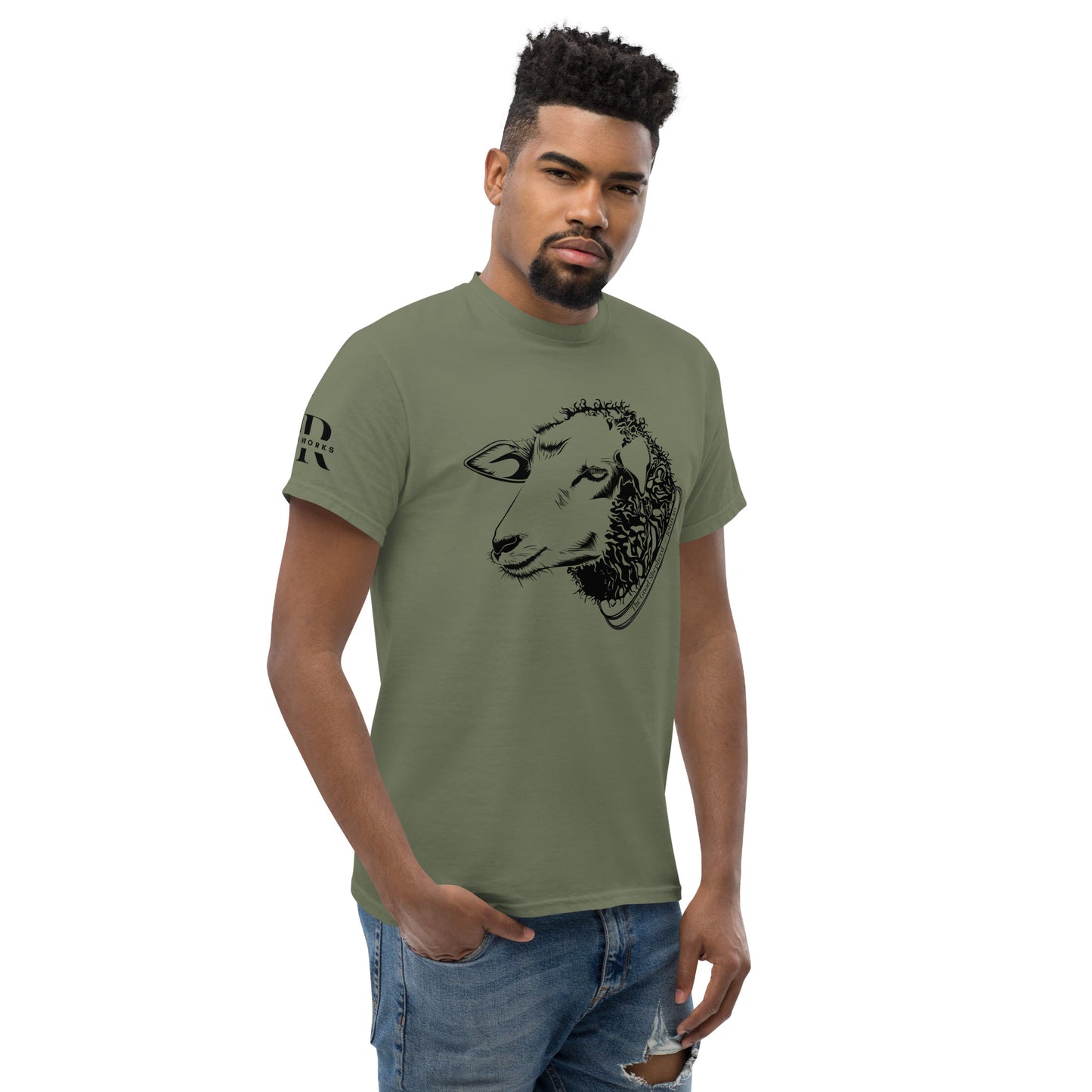 The Good Shepherd Men's classic tee W/Black Print