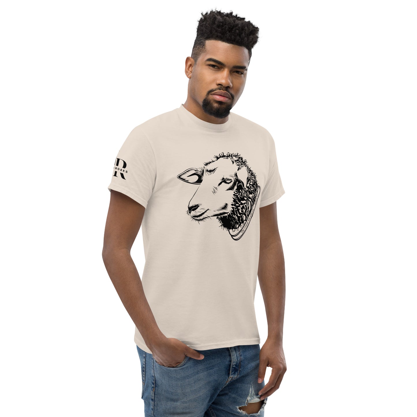 The Good Shepherd Men's classic tee W/Black Print