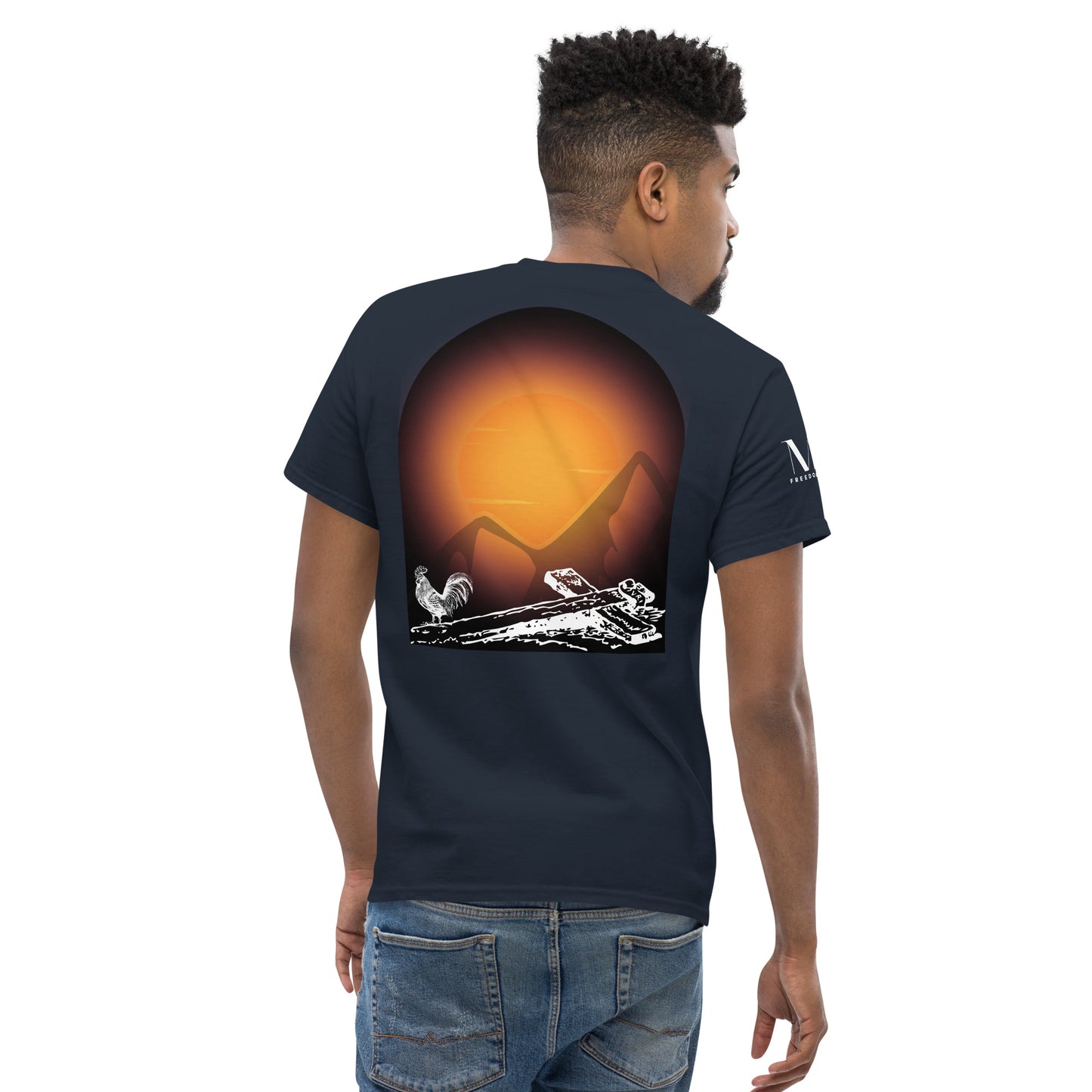 Jesus Died For You Men's classic tee W/White Print