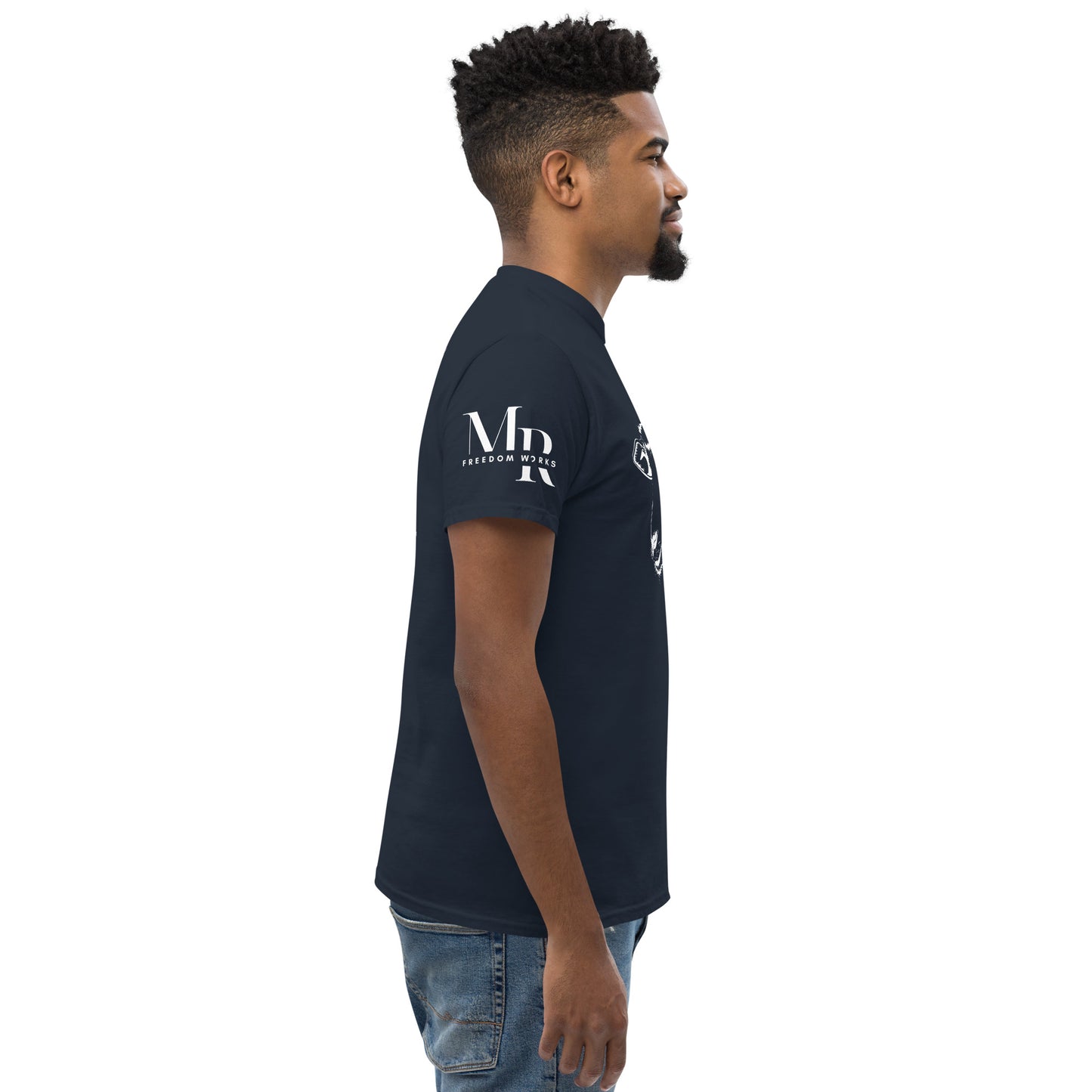 The Good Shepherd Men's classic tee W/White Print