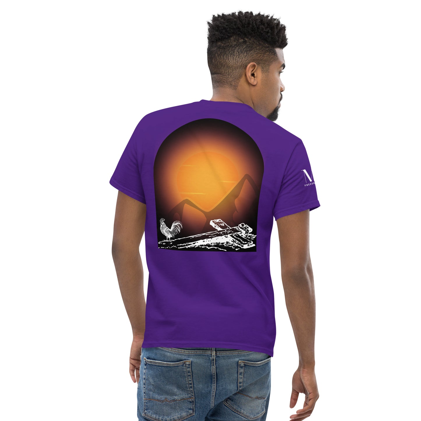 Jesus Died For You Men's classic tee W/White Print
