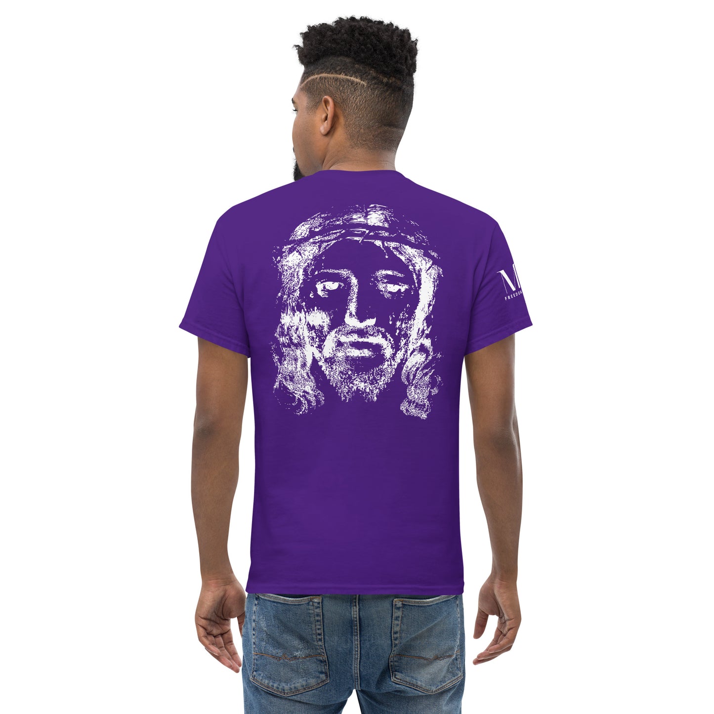 He's Got My Back Men's classic tee W/White Print