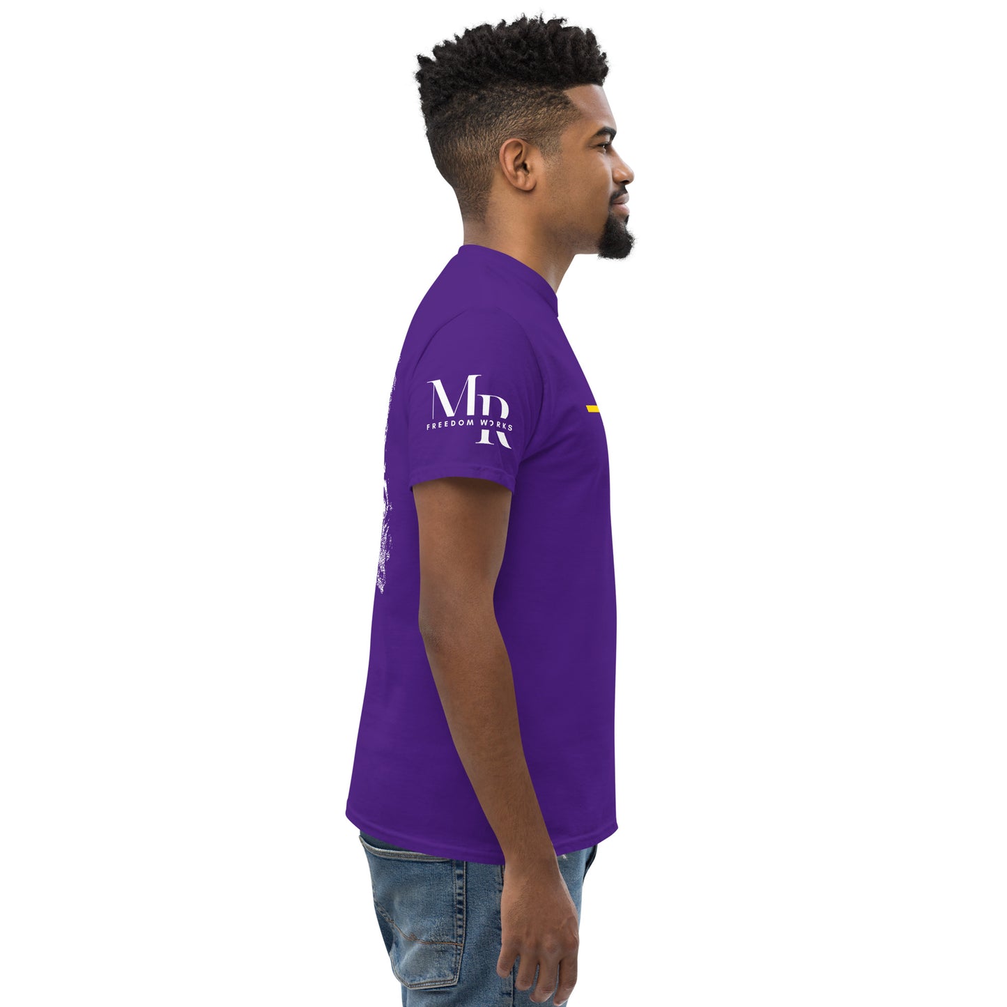 He's Got My Back Men's classic tee W/White Print