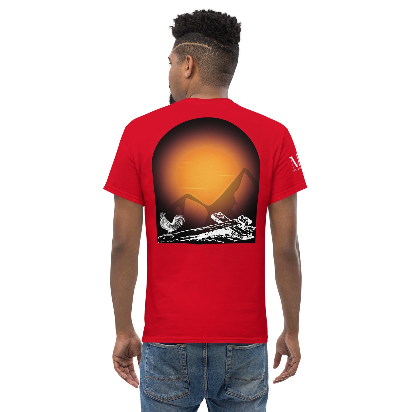 Jesus Died For You Men's classic tee W/White Print