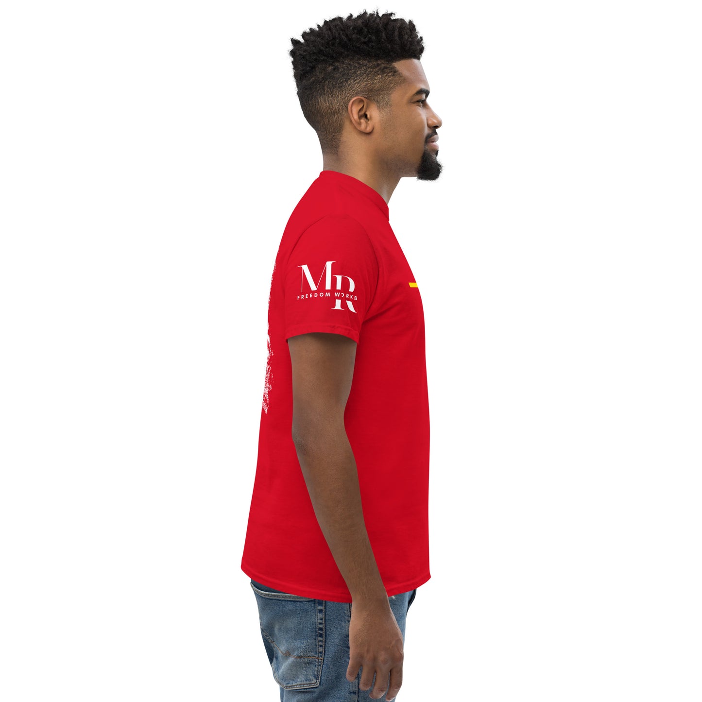 He's Got My Back Men's classic tee W/White Print