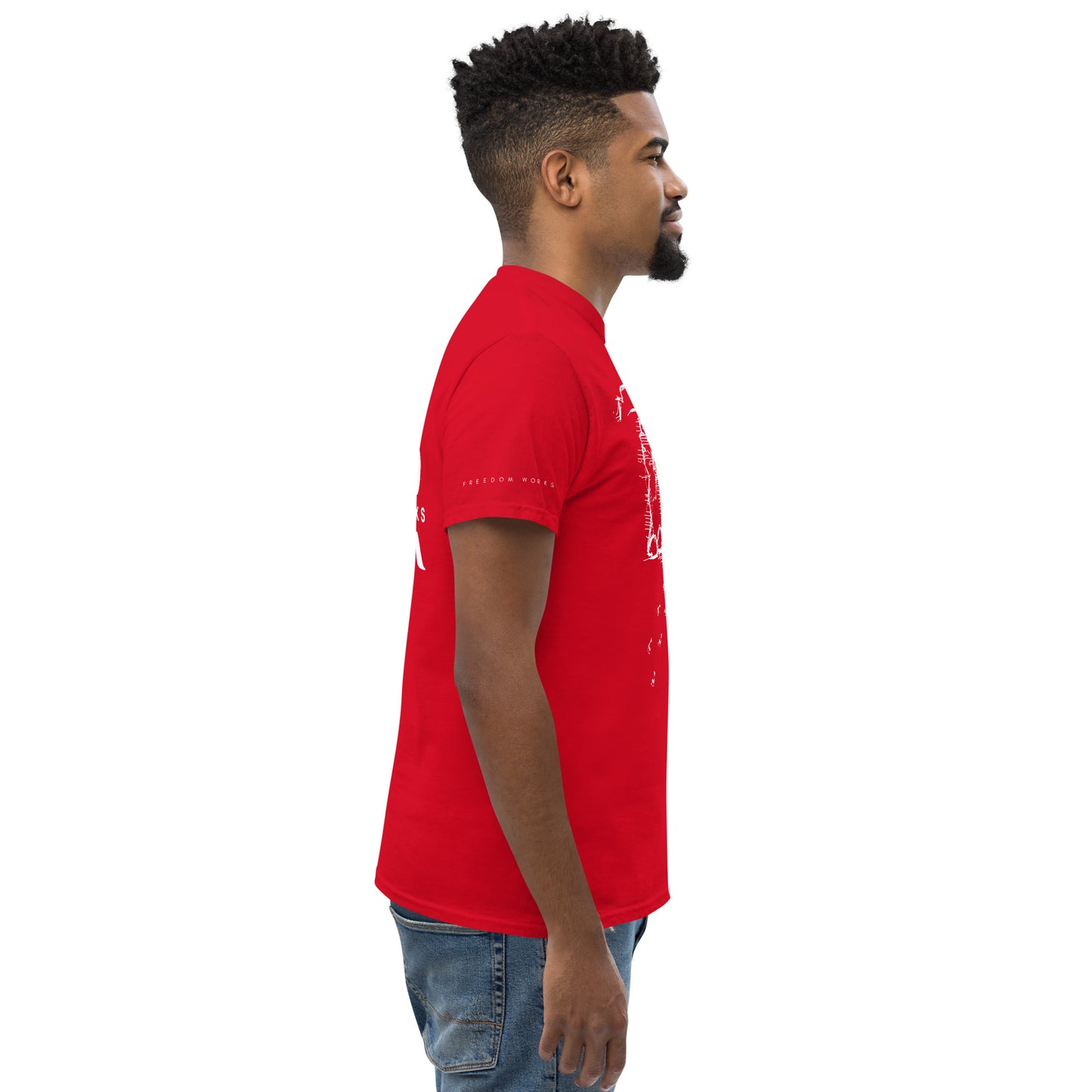 He Is Risen Men's classic tee W/White Print