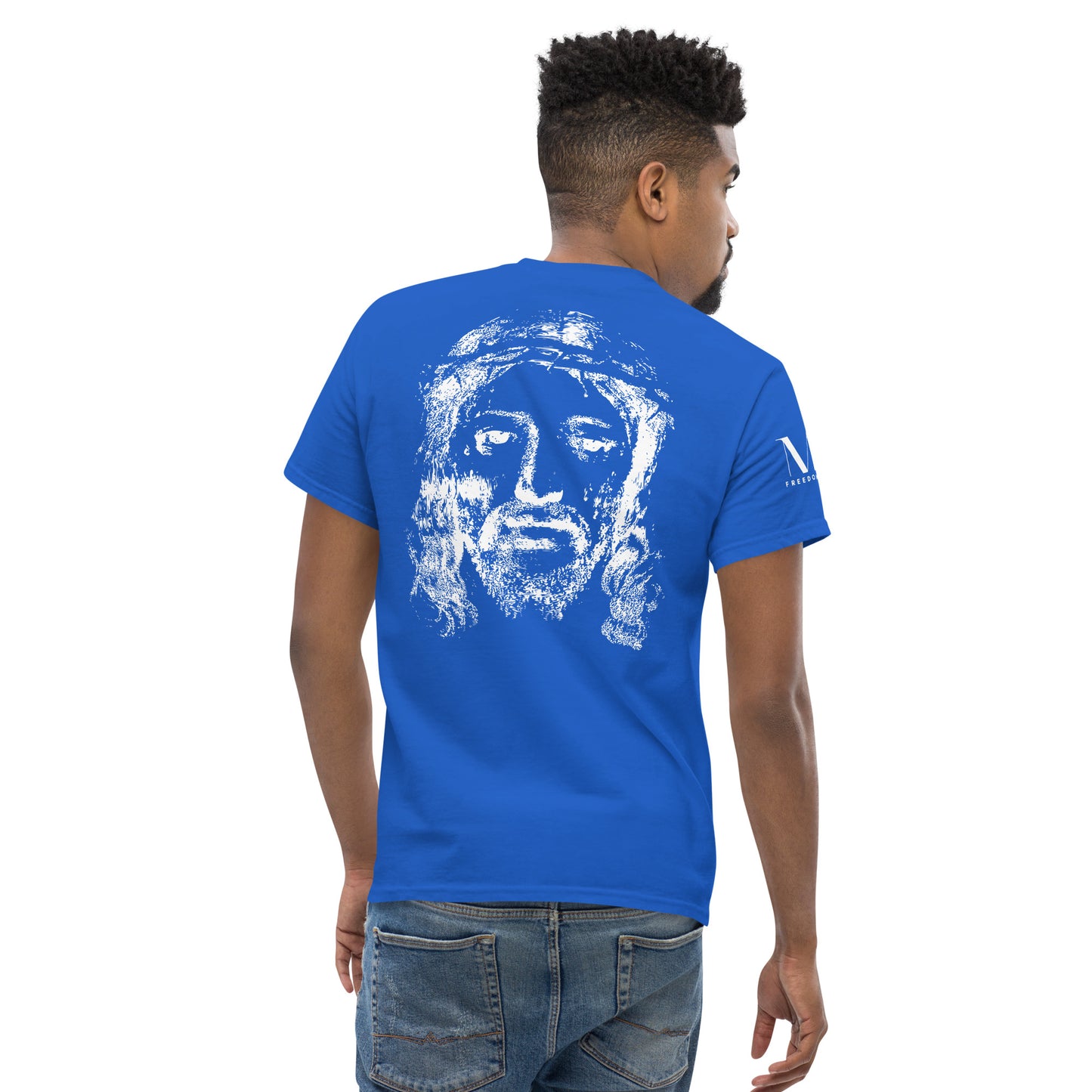 He's Got My Back Men's classic tee W/White Print