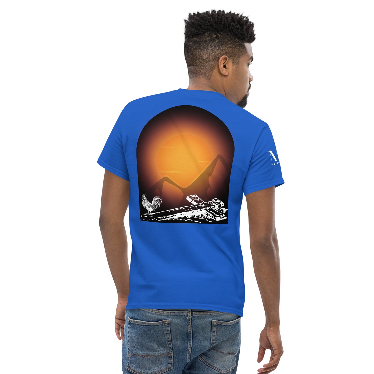 Jesus Died For You Men's classic tee W/White Print