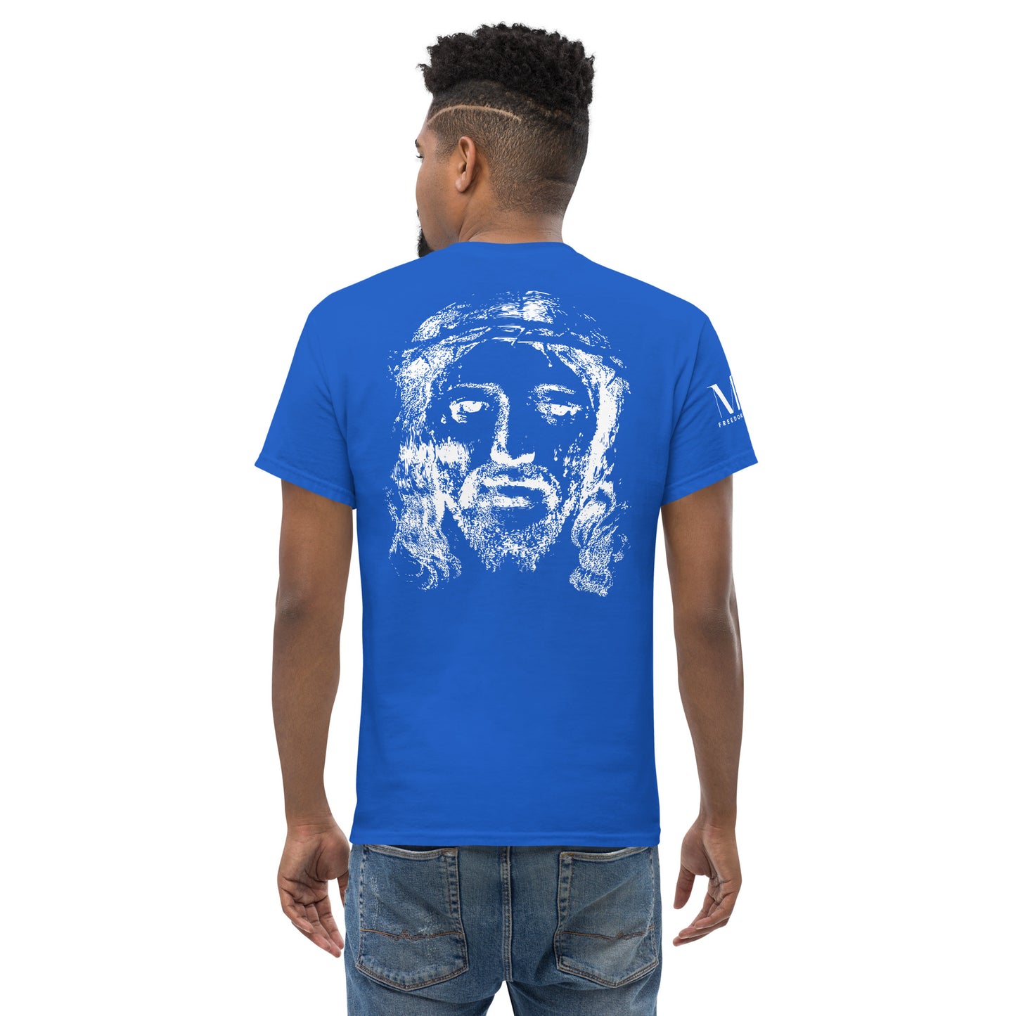 He's Got My Back Men's classic tee W/White Print
