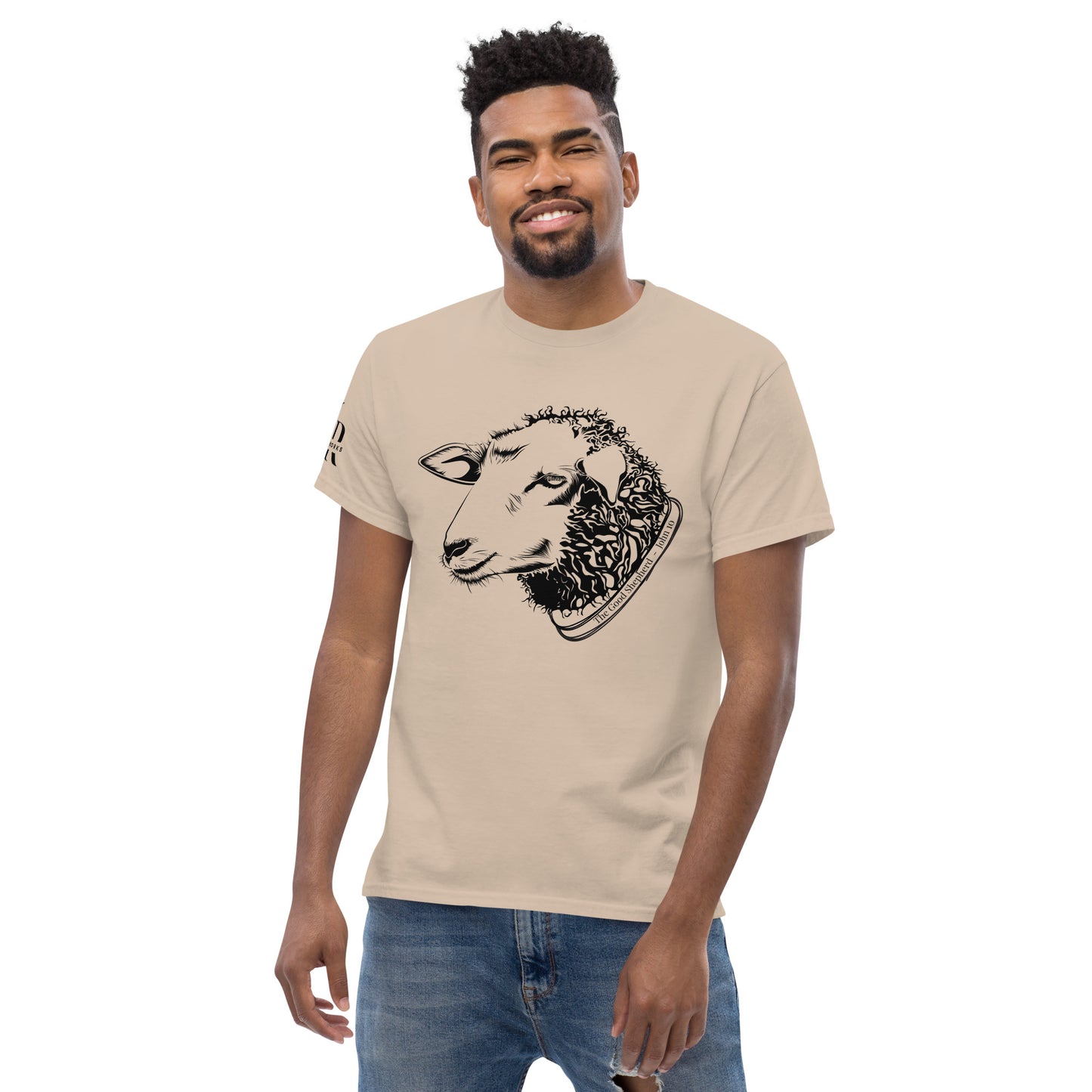 The Good Shepherd Men's classic tee W/Black Print