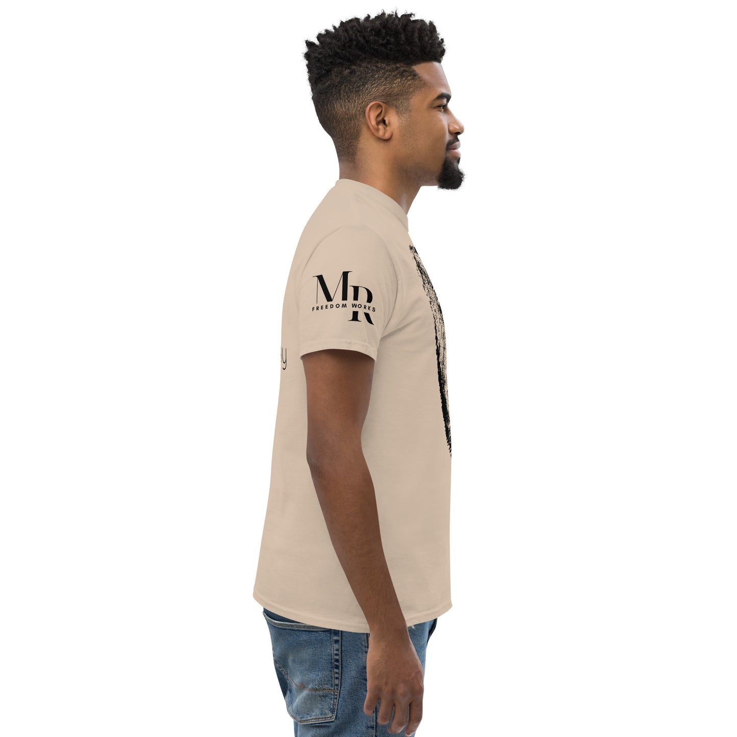 Fearfully And Wonderfully Made Men's classic tee W/Black Print
