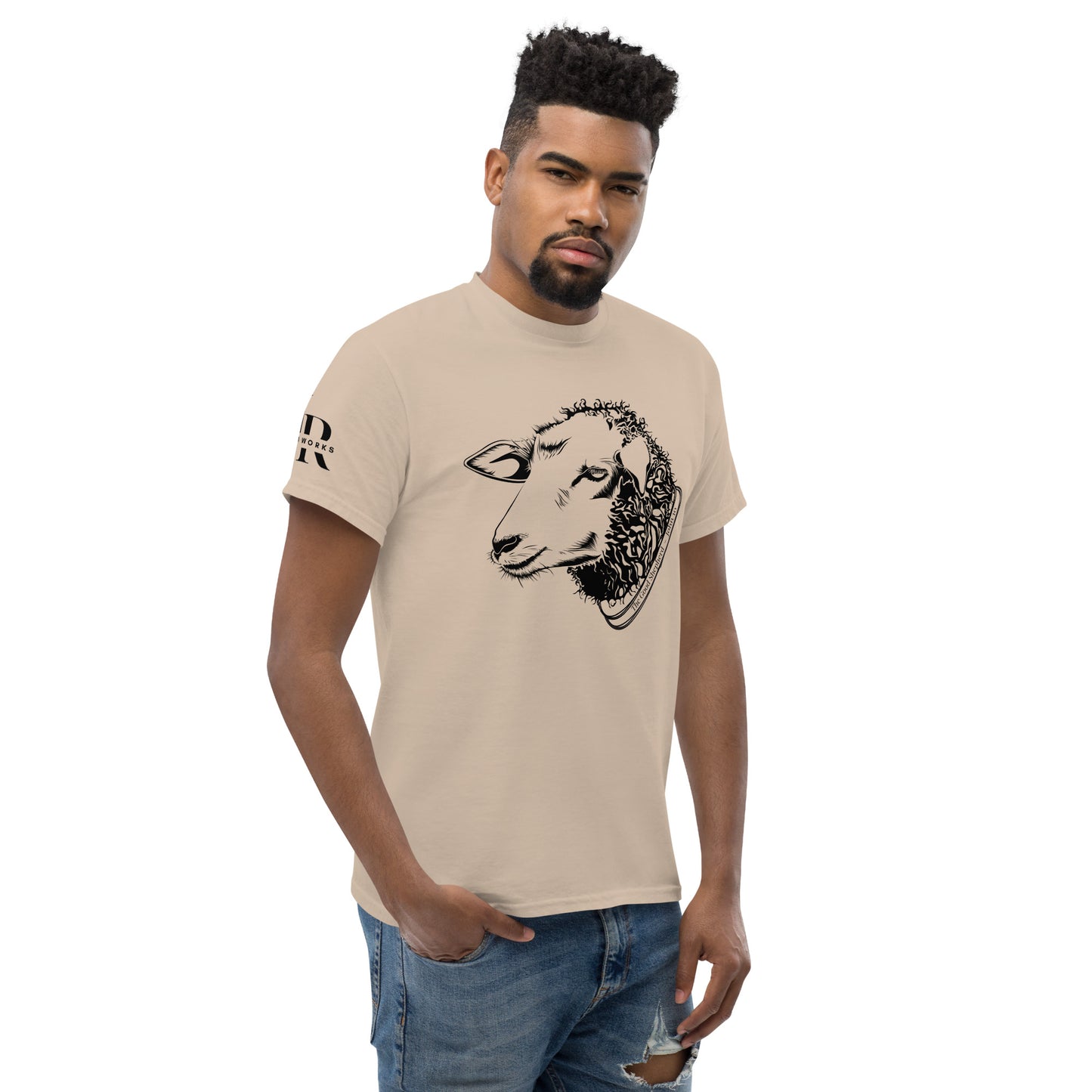The Good Shepherd Men's classic tee W/Black Print