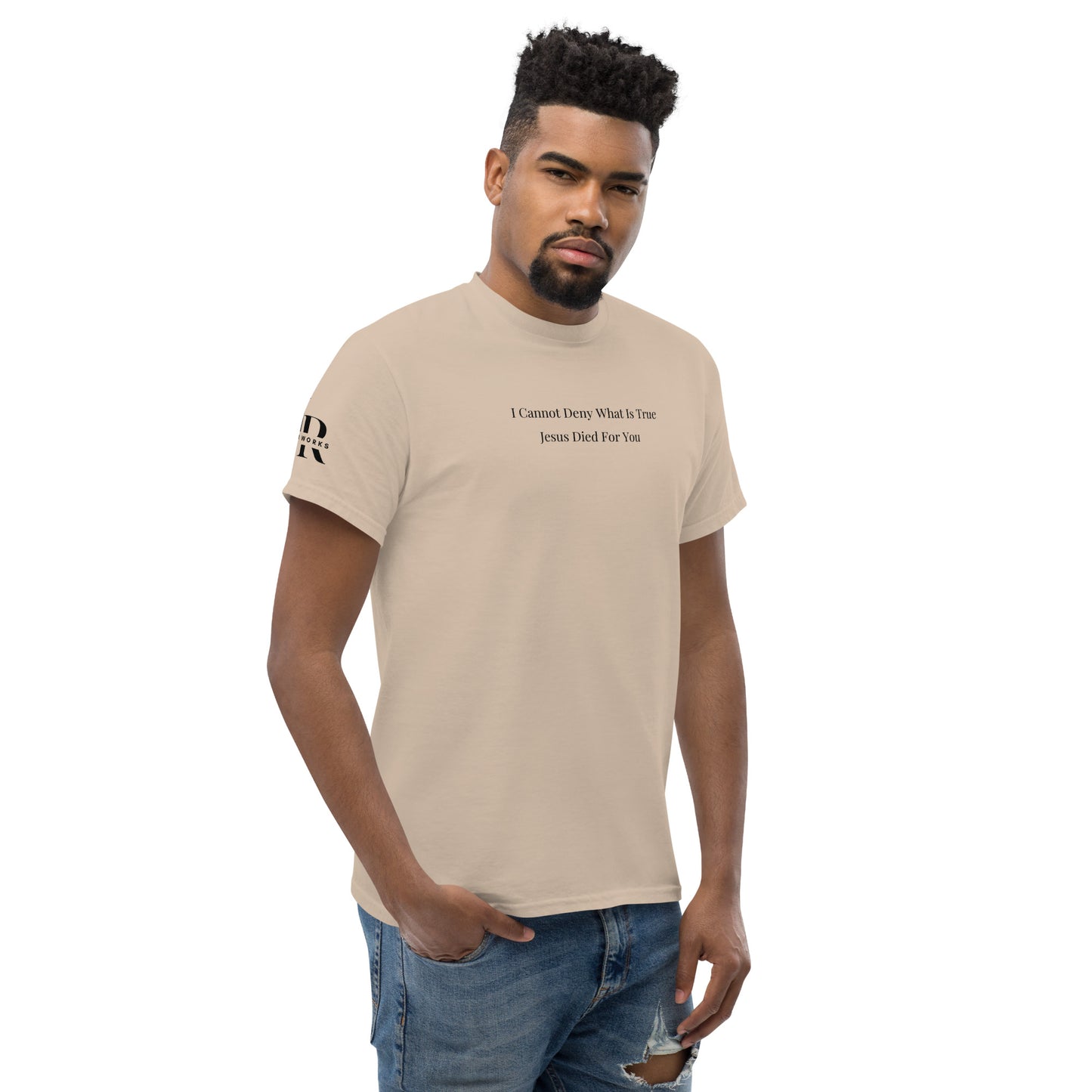 Jesus Died For You Men's classic tee W/Black Print