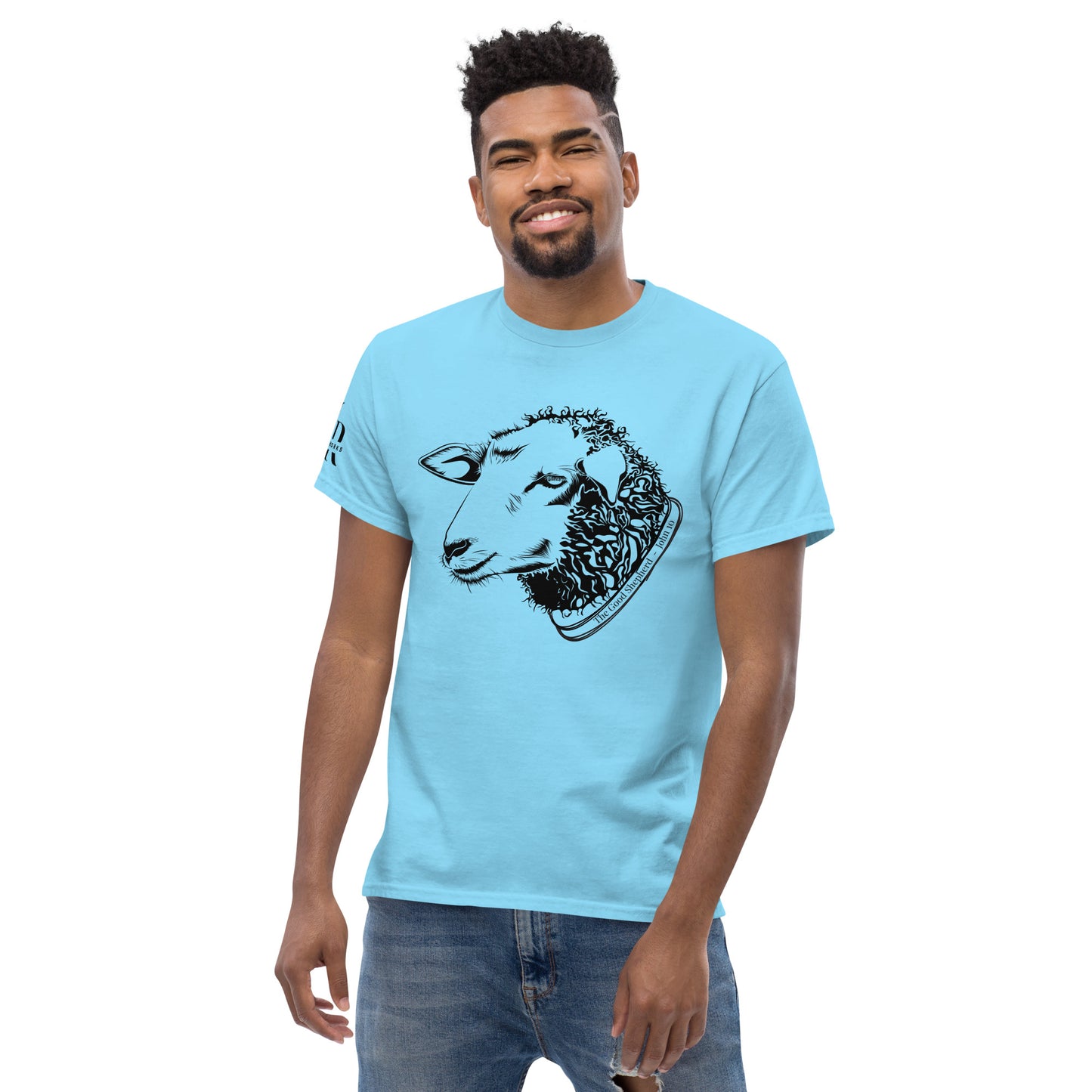 The Good Shepherd Men's classic tee W/Black Print