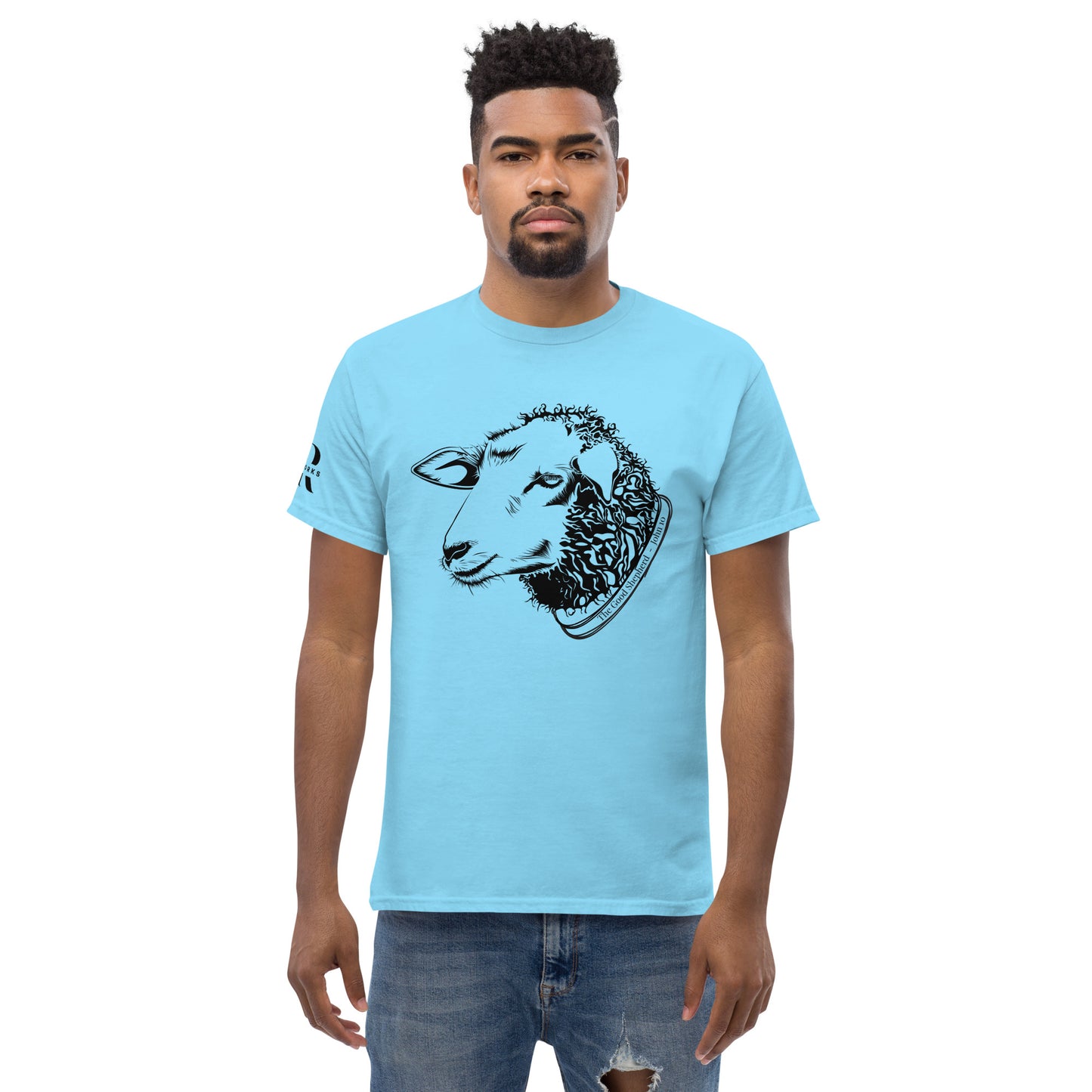 The Good Shepherd Men's classic tee W/Black Print