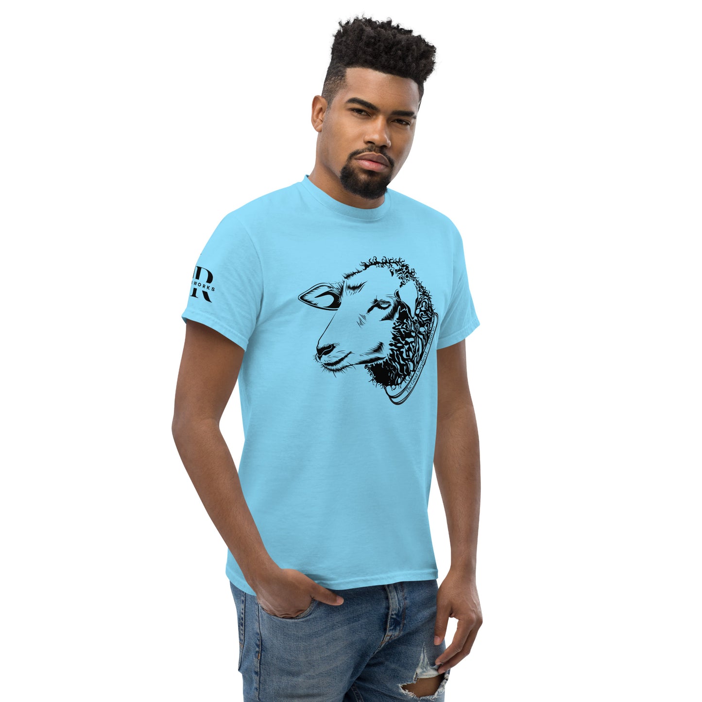 The Good Shepherd Men's classic tee W/Black Print
