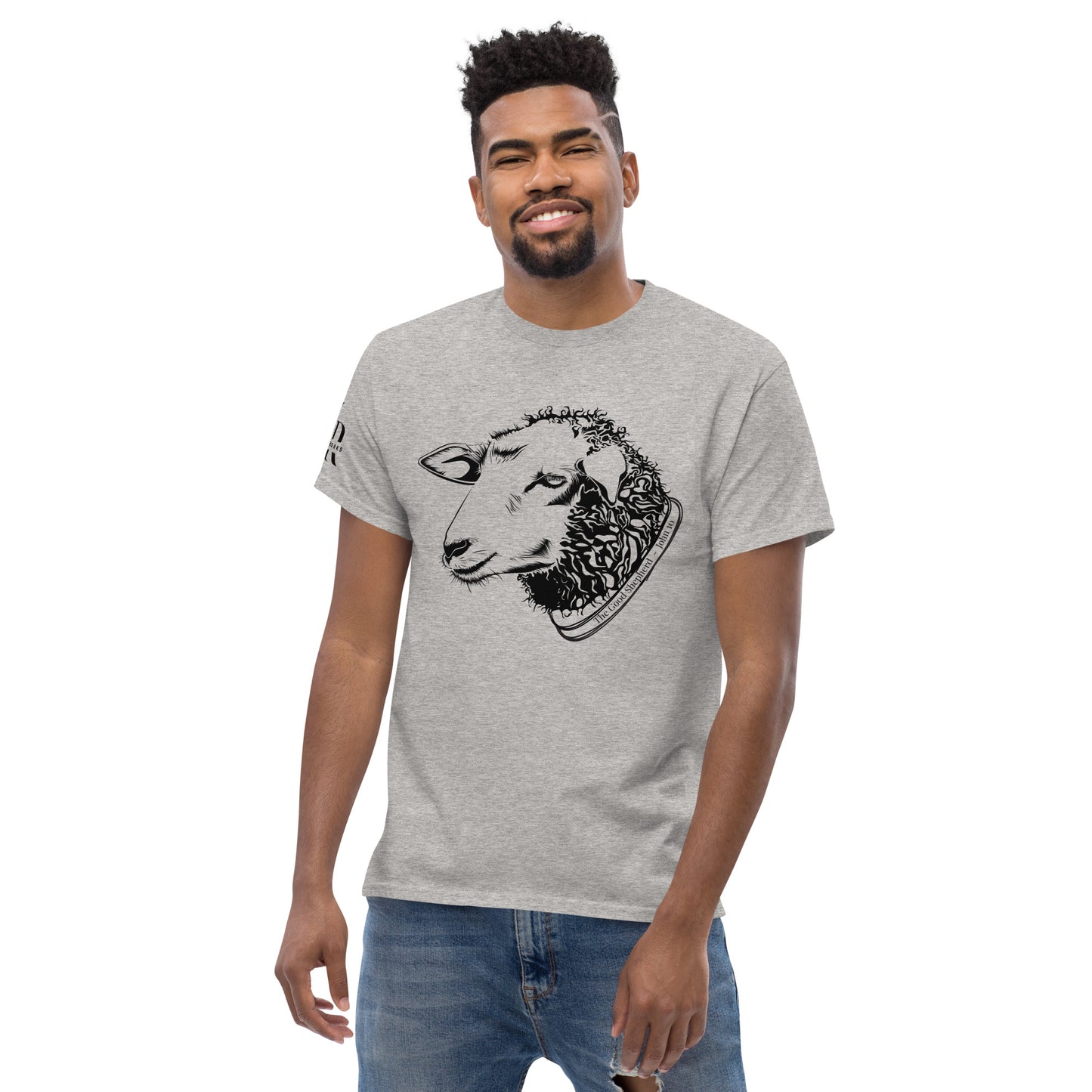 The Good Shepherd Men's classic tee W/Black Print