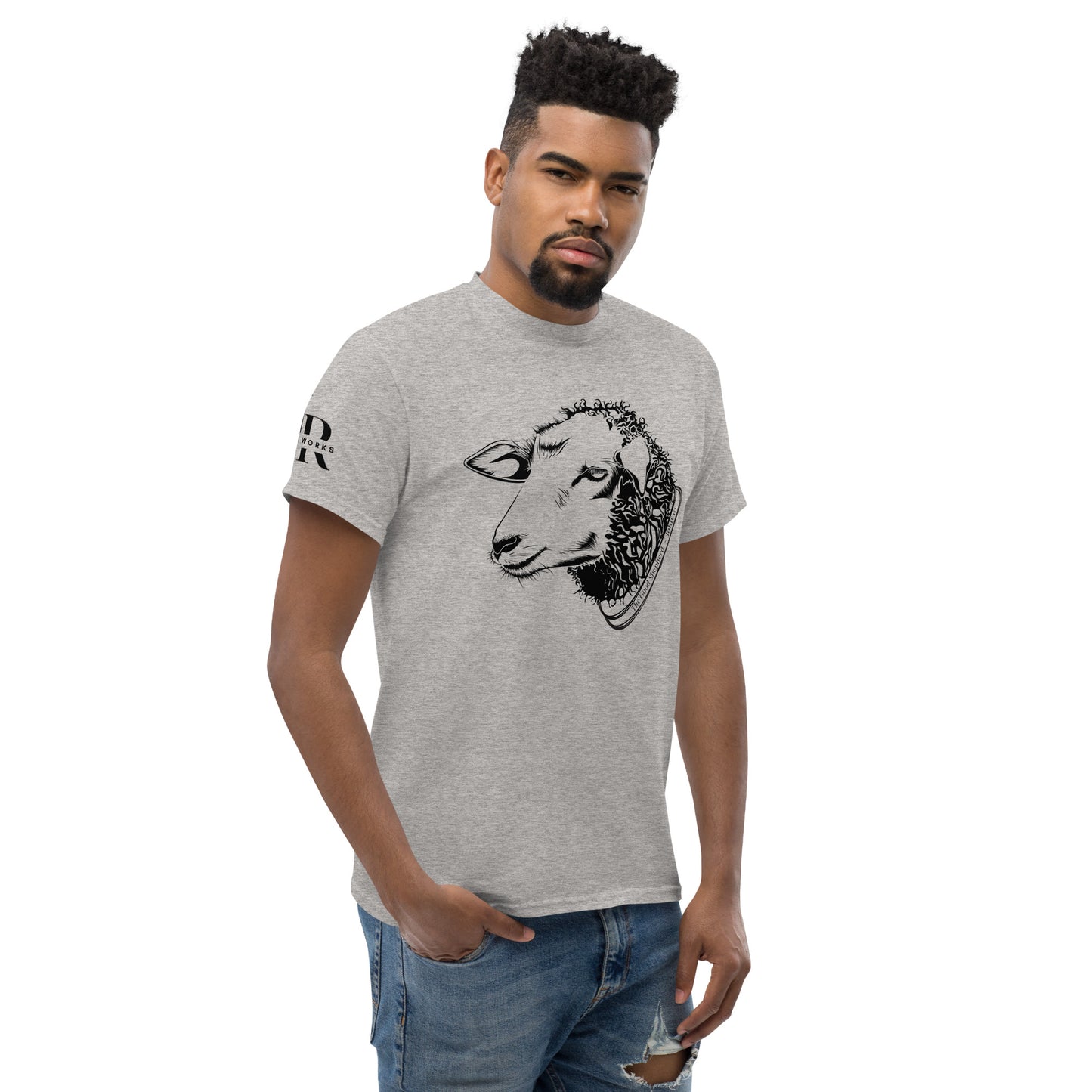 The Good Shepherd Men's classic tee W/Black Print