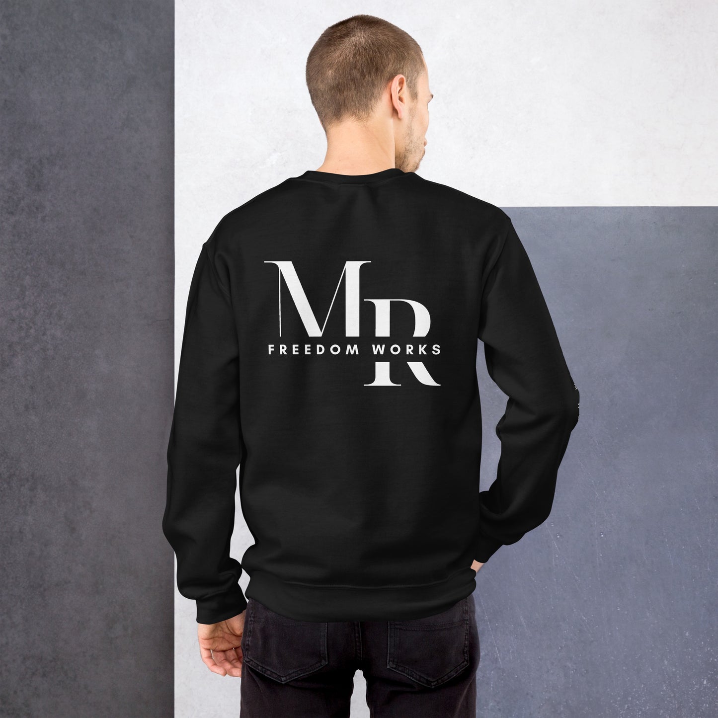 Heart Beats In Time Unisex Sweatshirt W/White Print