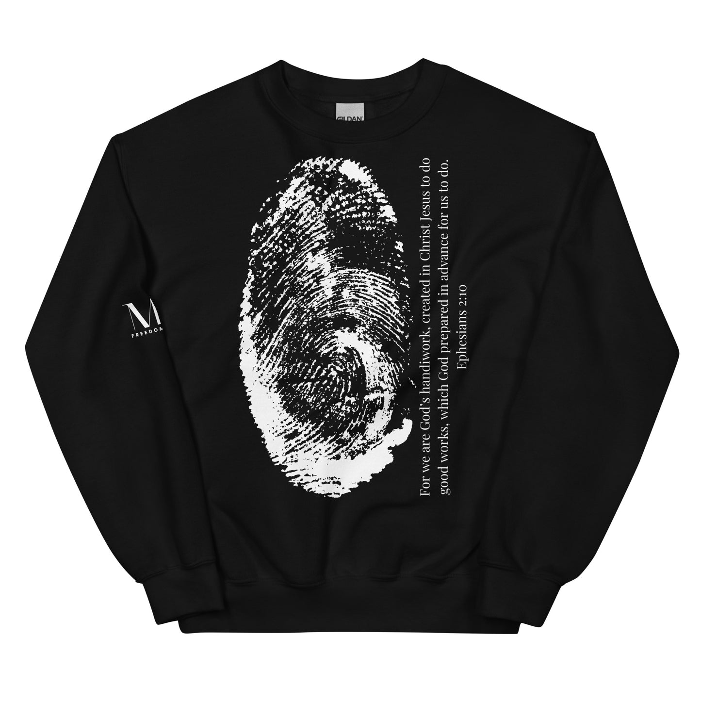 Fearfully And Wonderfully Made Unisex Sweatshirt W/White Print