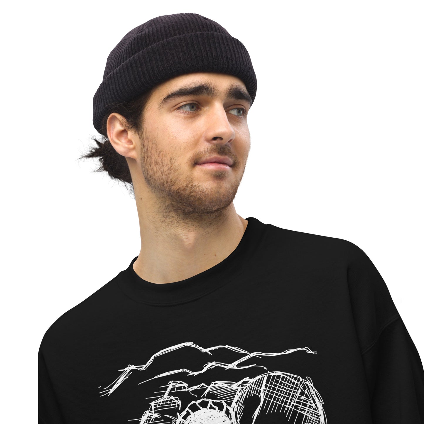 He Is Risen Unisex Sweatshirt W/White Print