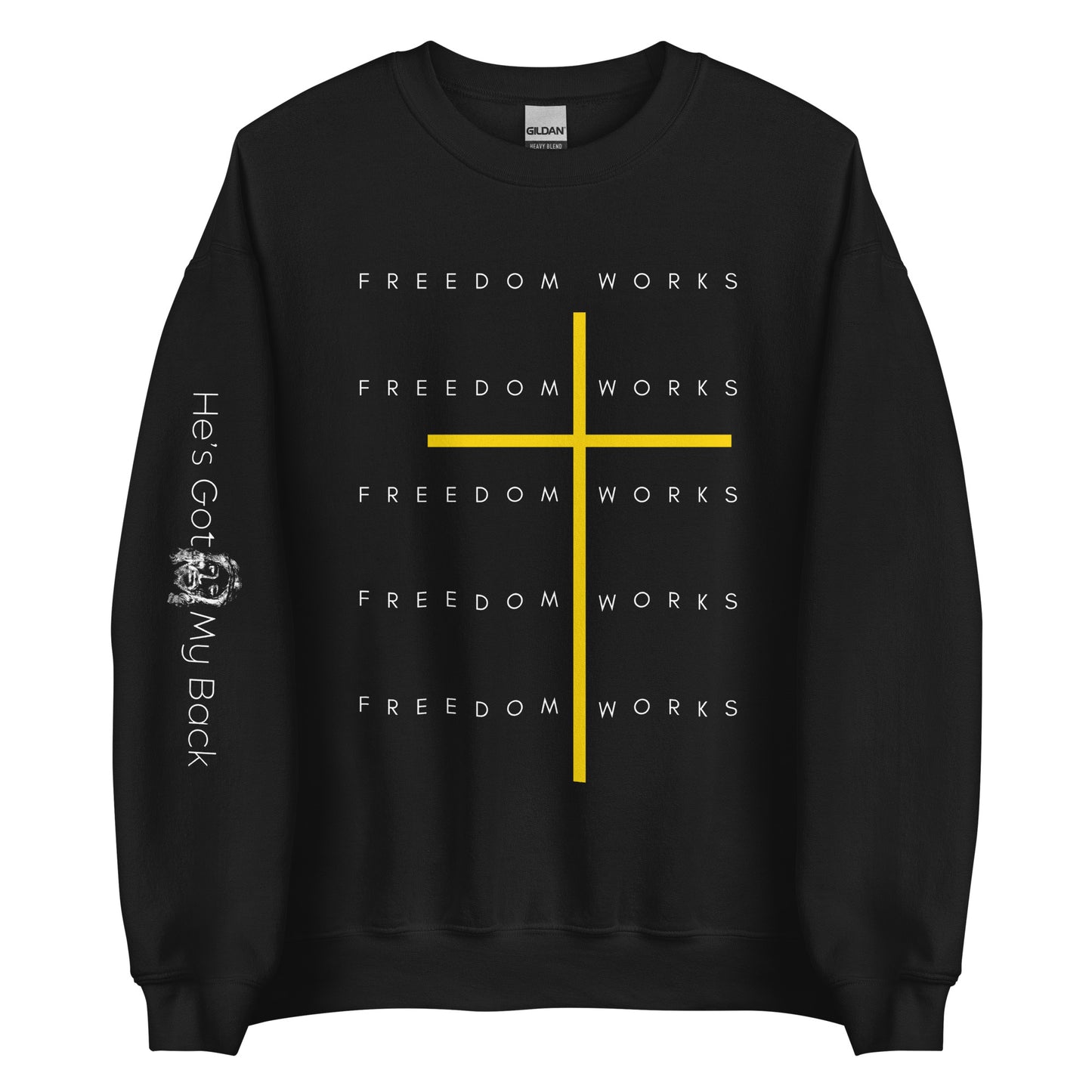 Freedom Works Unisex Sweatshirt W/White Print