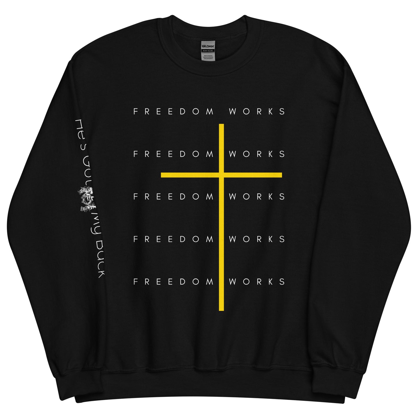 Freedom Works Unisex Sweatshirt W/White Print