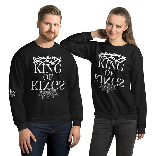 King of kings Unisex Sweatshirt W/White Print