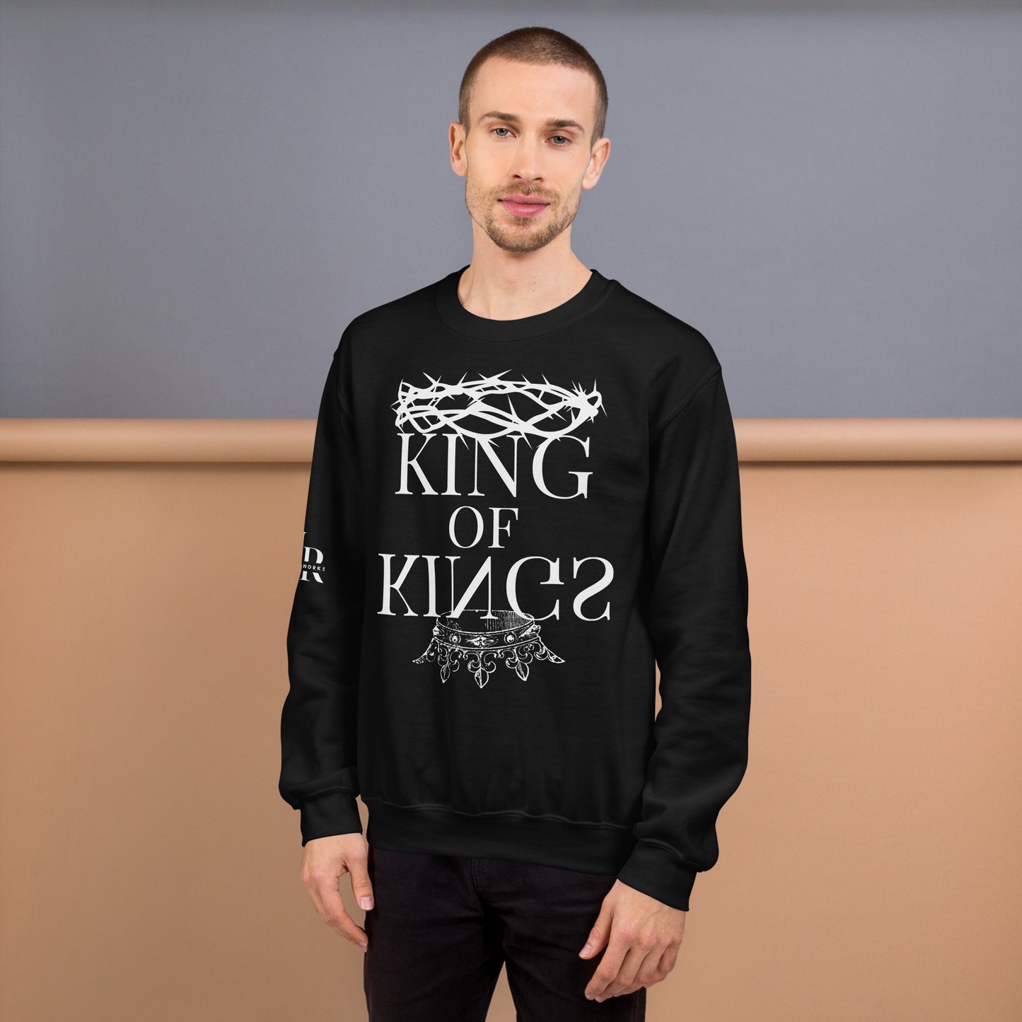 King of kings Unisex Sweatshirt W/White Print