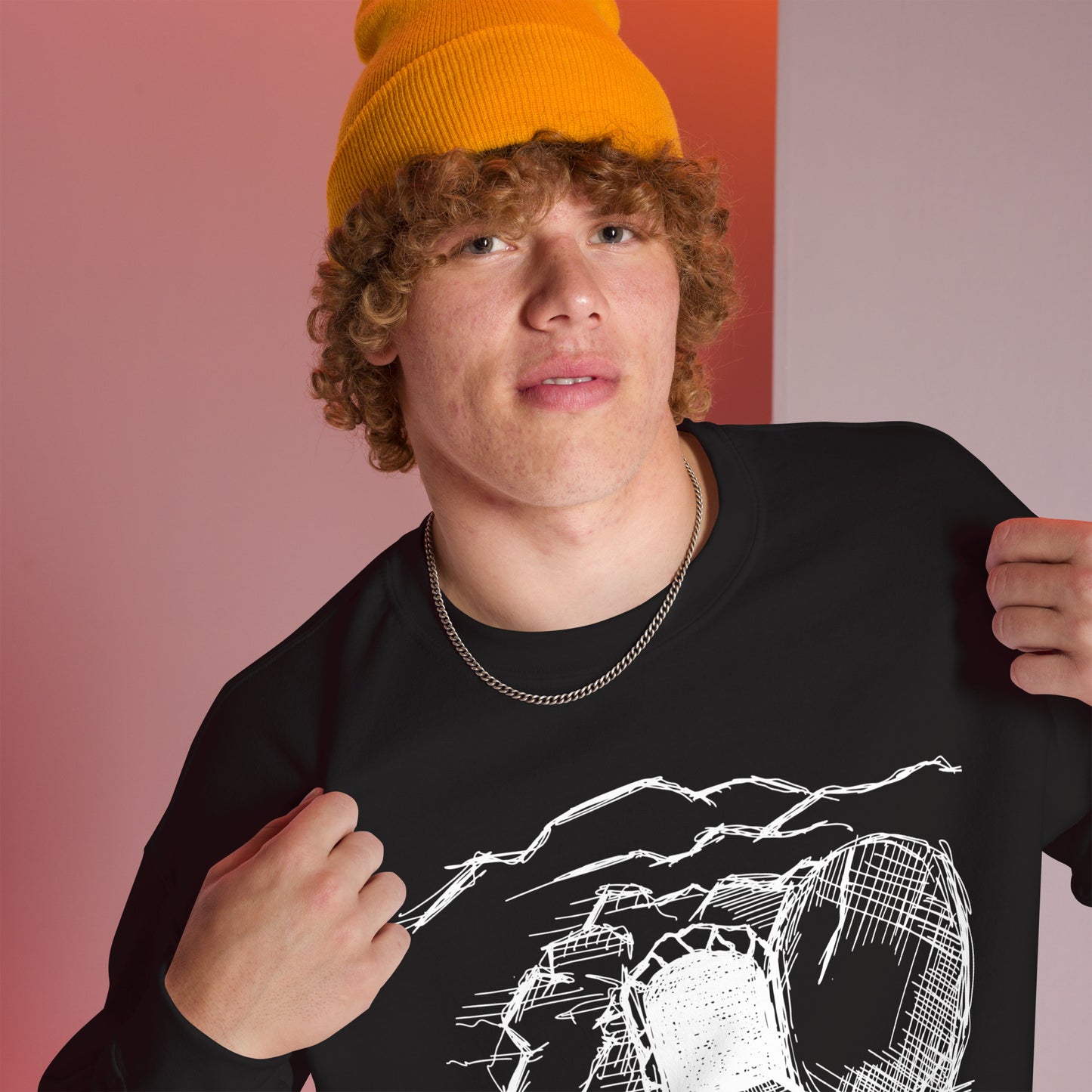 He Is Risen Unisex Sweatshirt W/White Print