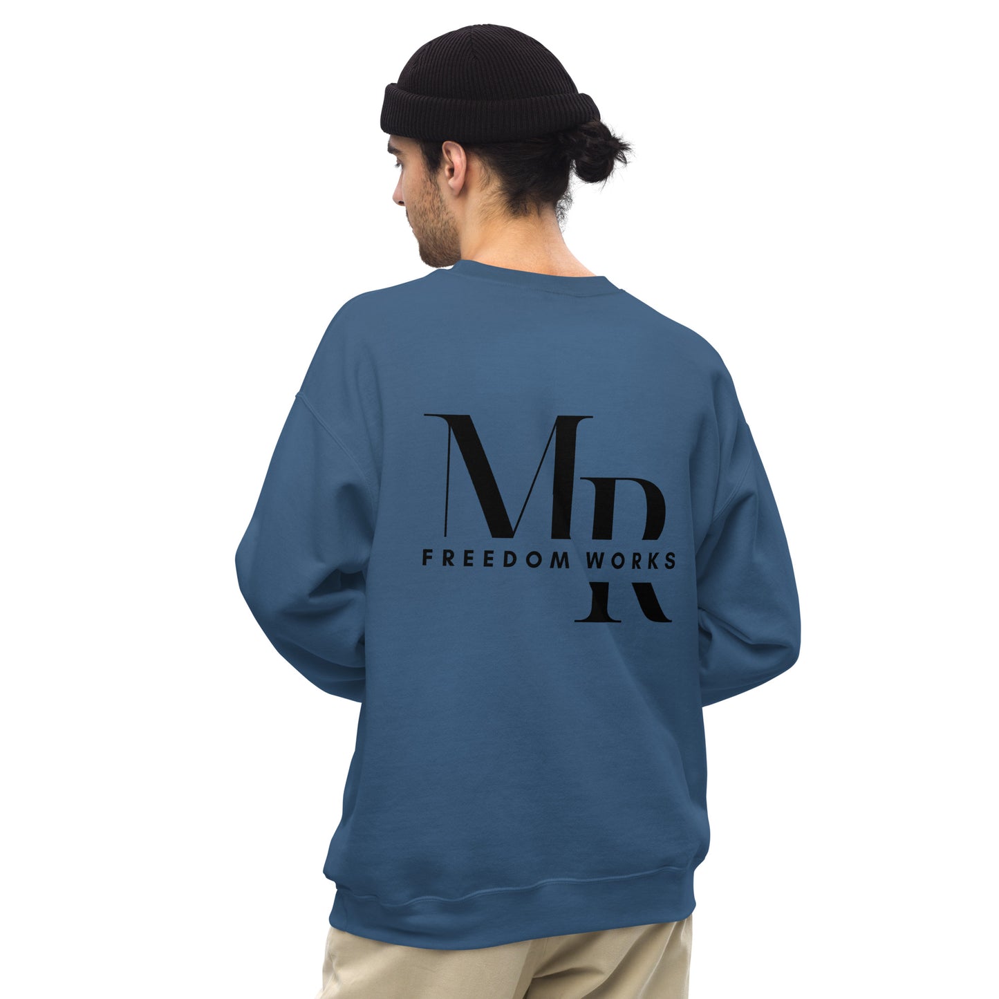 Heart Beats In Time Unisex Sweatshirt W/Black Print