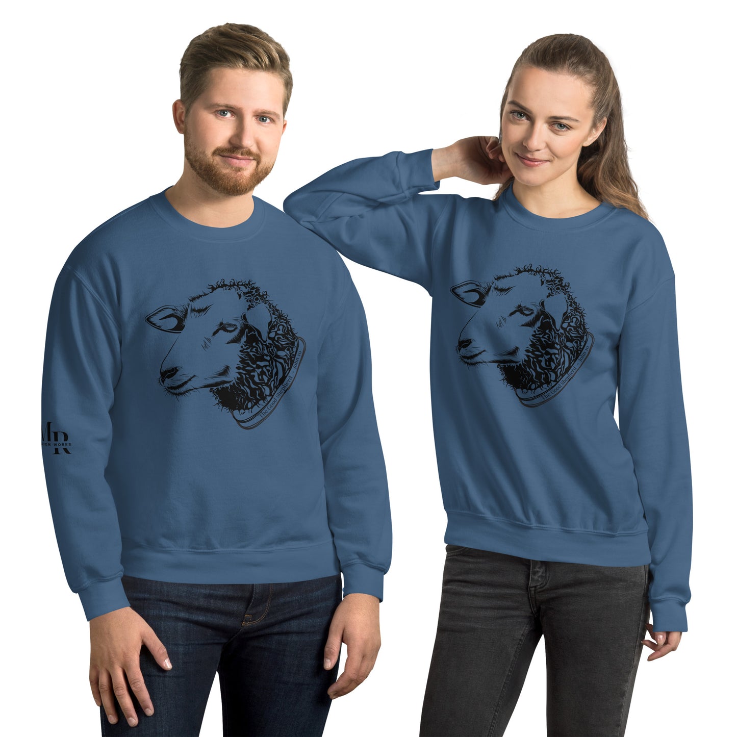 The Good Shepherd Unisex Sweatshirt W/Black Print