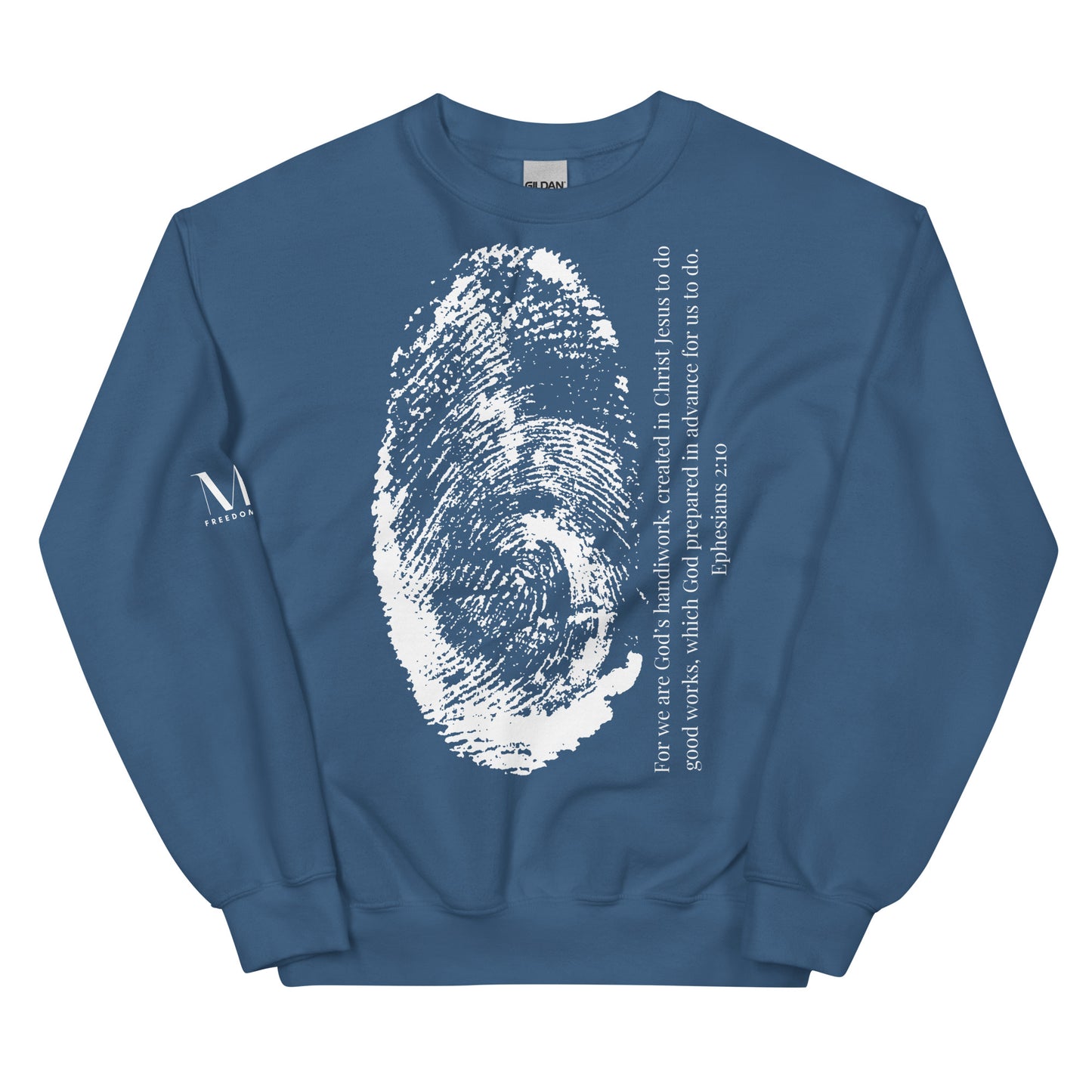 Fearfully And Wonderfully Made Unisex Sweatshirt W/White Print