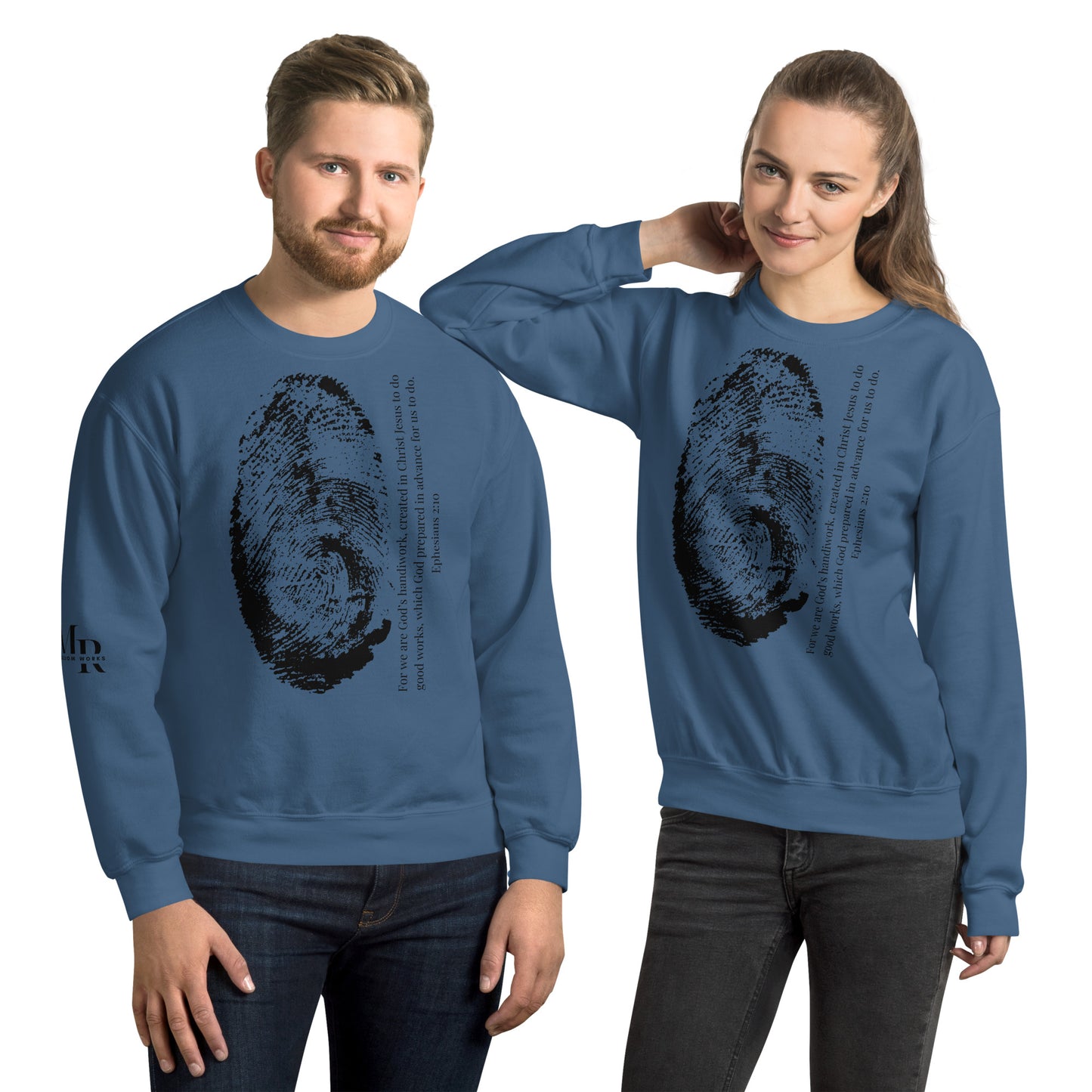 Fearfully And Wonderfully Made Unisex Sweatshirt W/Black Print