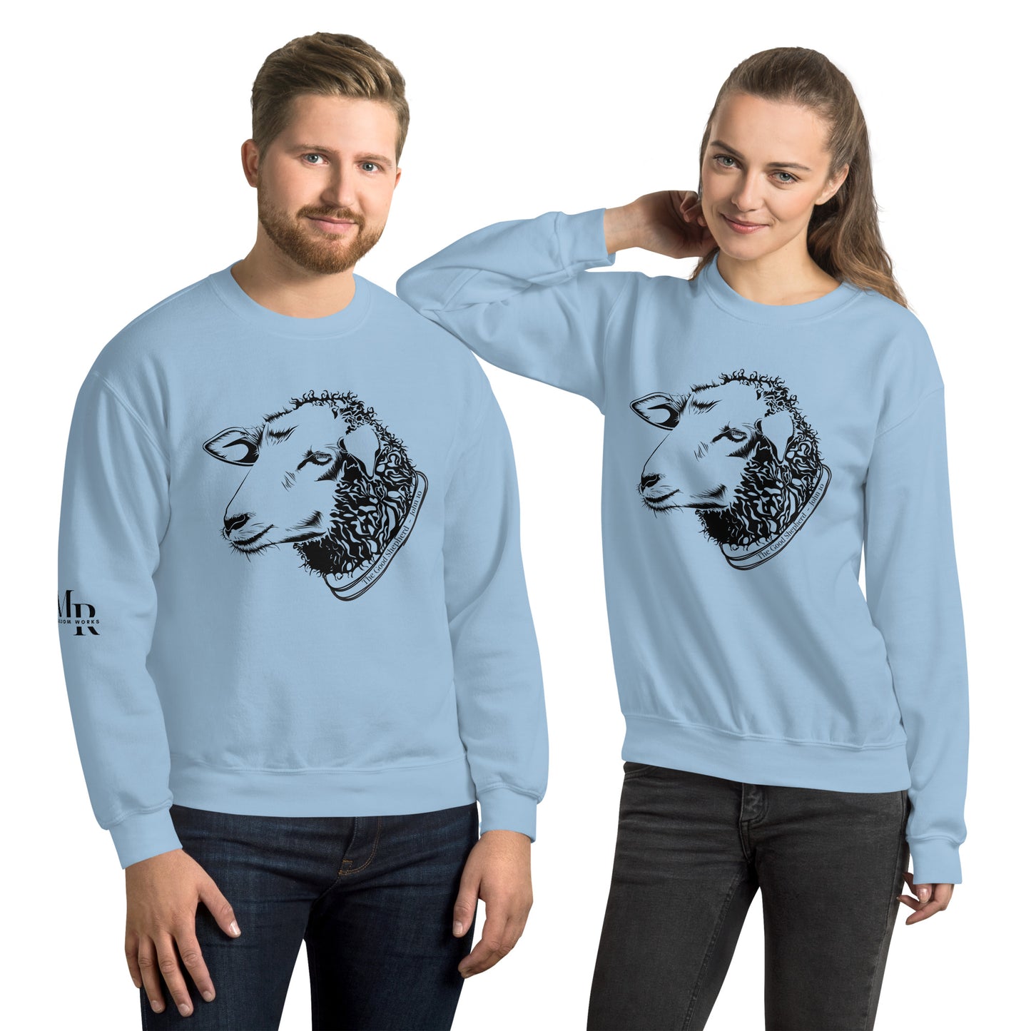 The Good Shepherd Unisex Sweatshirt W/Black Print