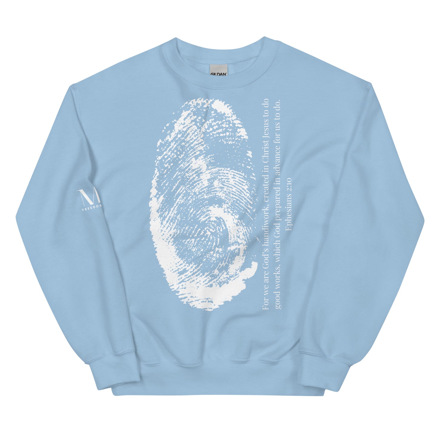 Fearfully And Wonderfully Made Unisex Sweatshirt W/White Print